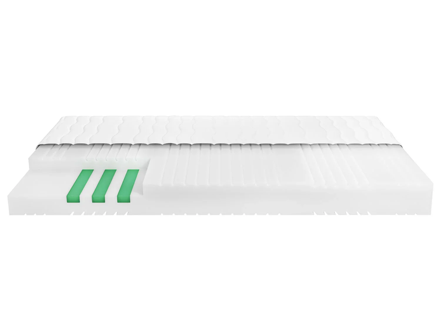 LIVARNO home Matelas en mousse froide, 7 zones, H2, 160 x 200 cm