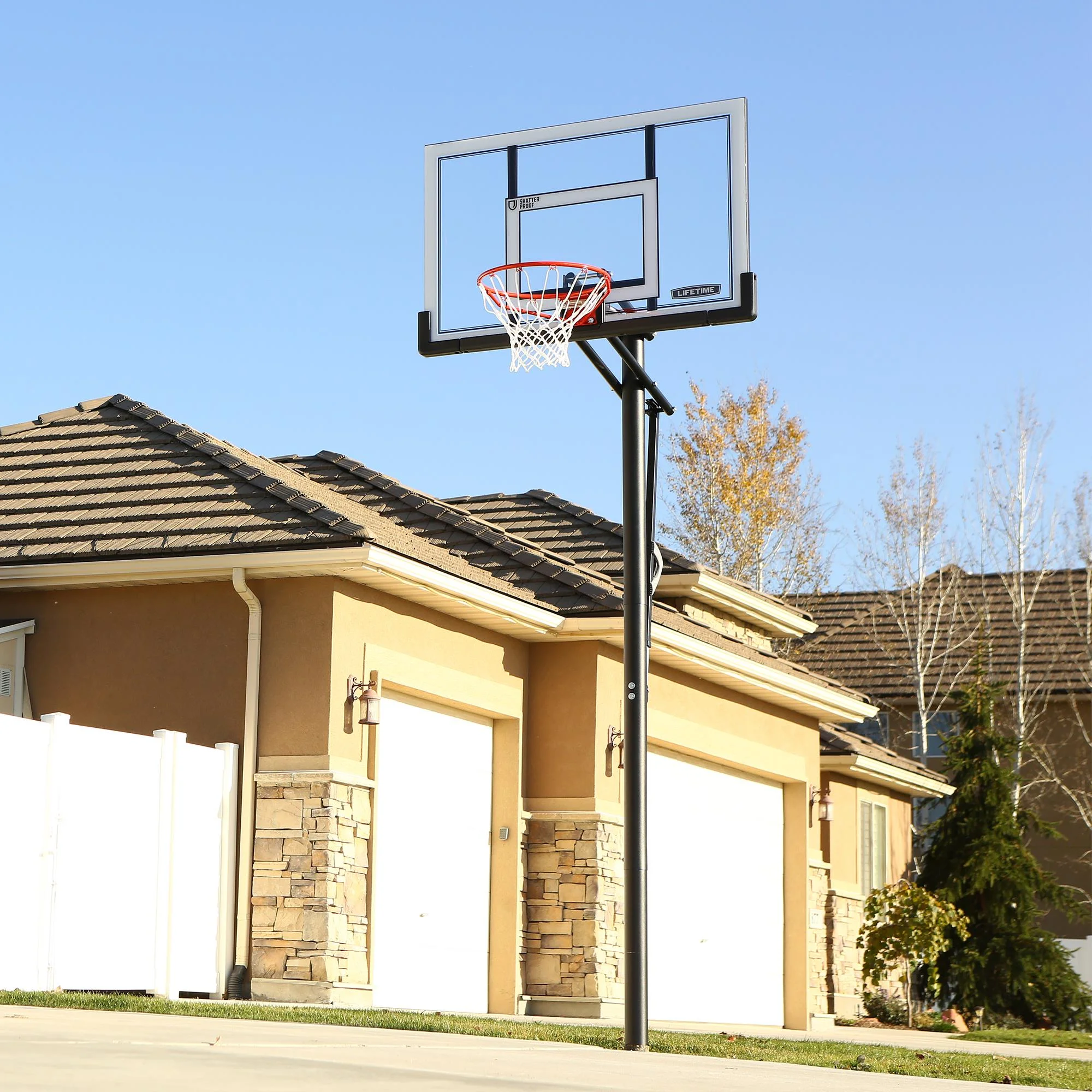 Adjustable In-Ground Basketball Hoop (52-Inch Polycarbonate) 90270 - Image 2