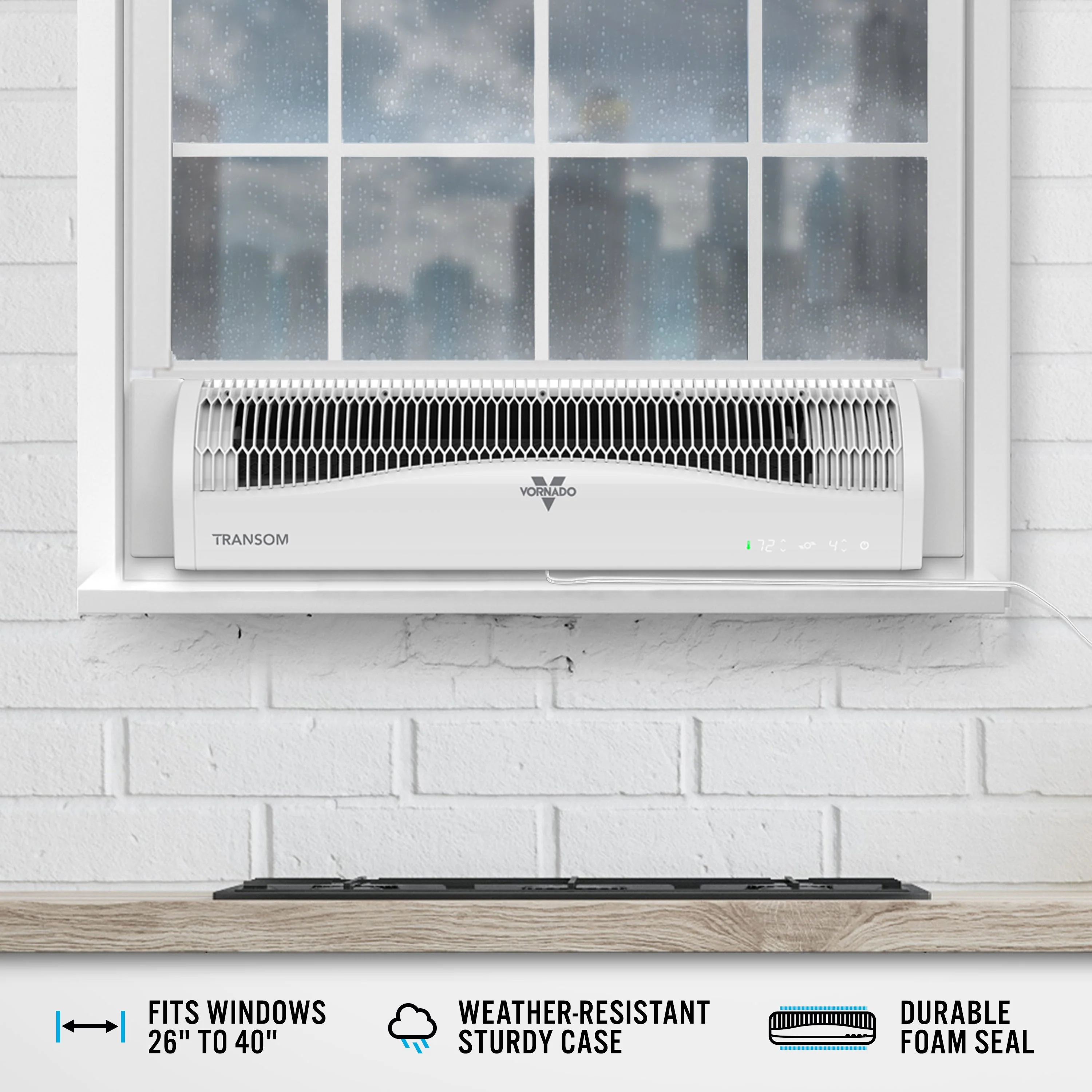 Transom Window Air Circulator