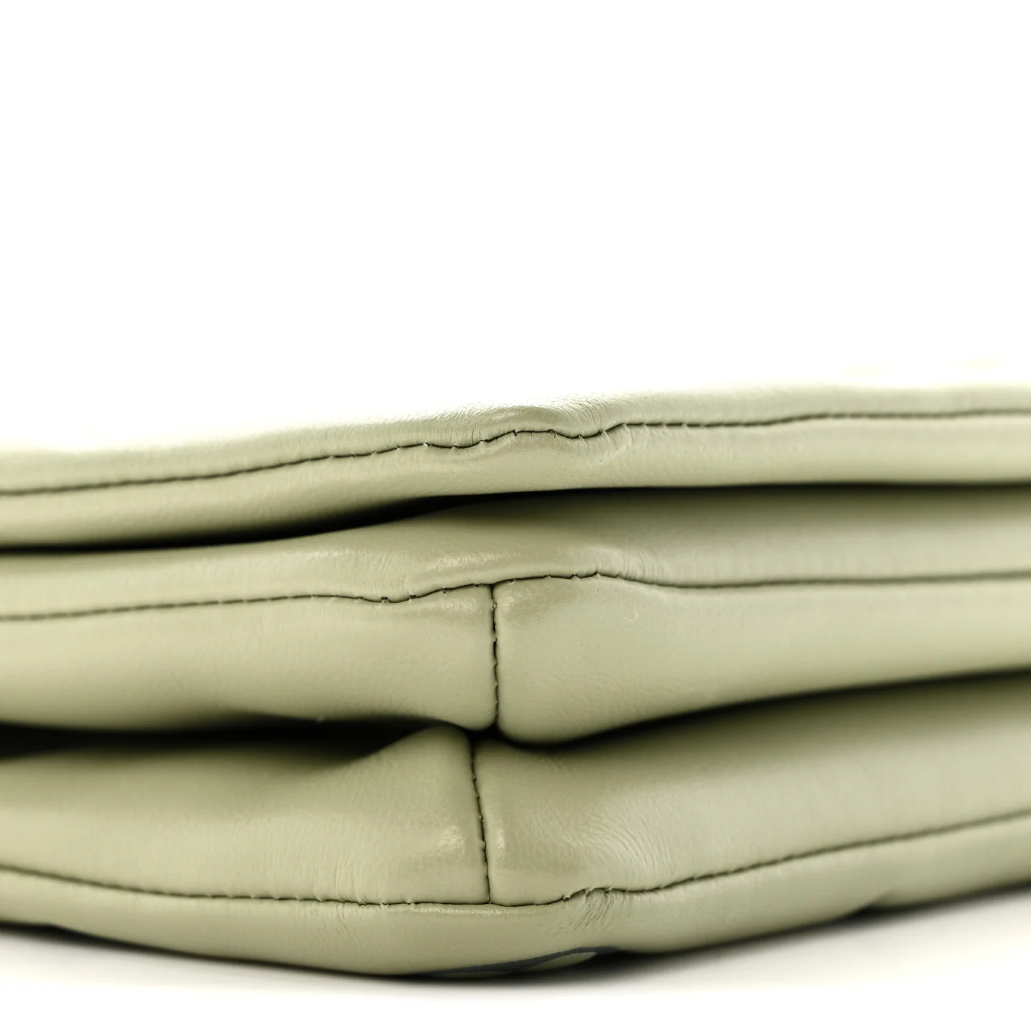 Lambskin Embossed Monogram Pochette Coussin Green
