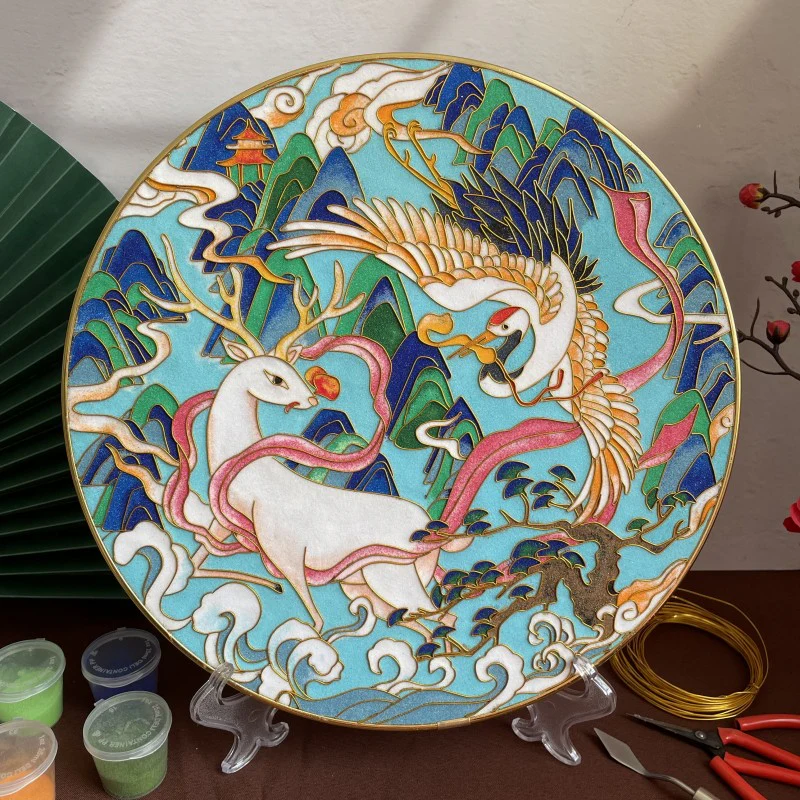 Deer,Beginner Cloisonné Enamel DIY Kit, with Tutorial& All Tools