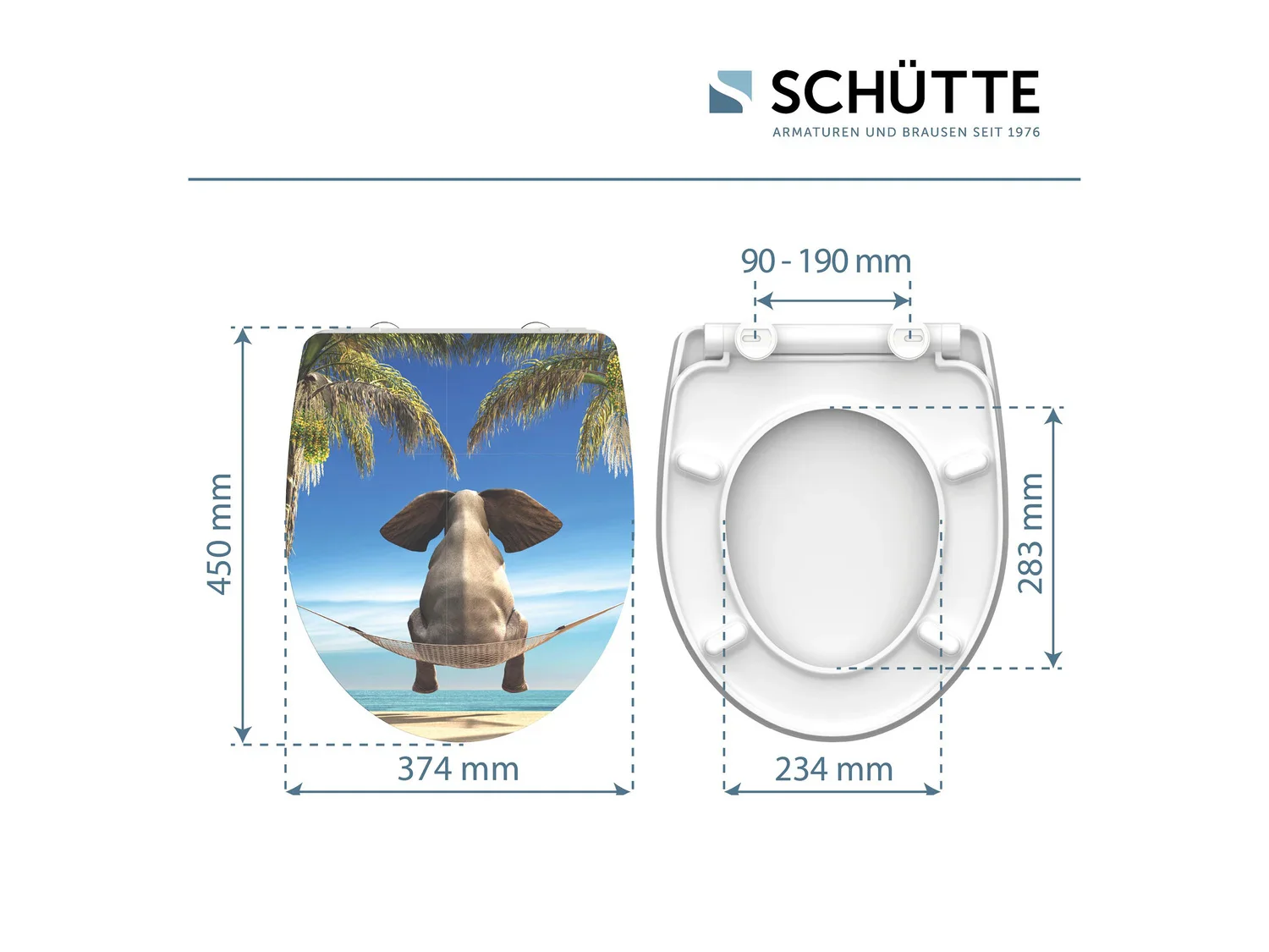 Schtte Abattant WC High Gloss, avec fermeture en douceur
