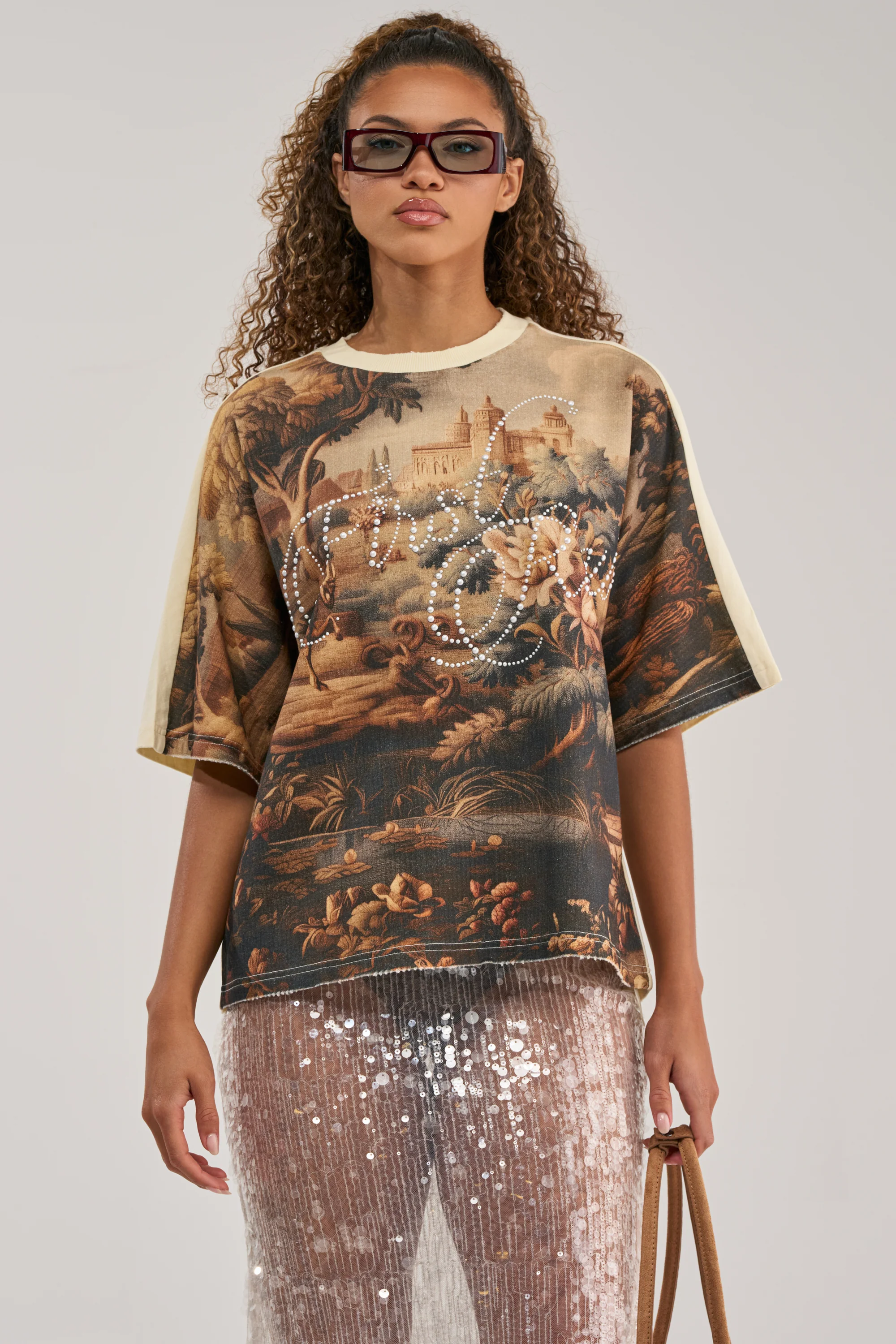 GOOD DAYS RHINESTONE GRAPHIC TEE - Akira Store