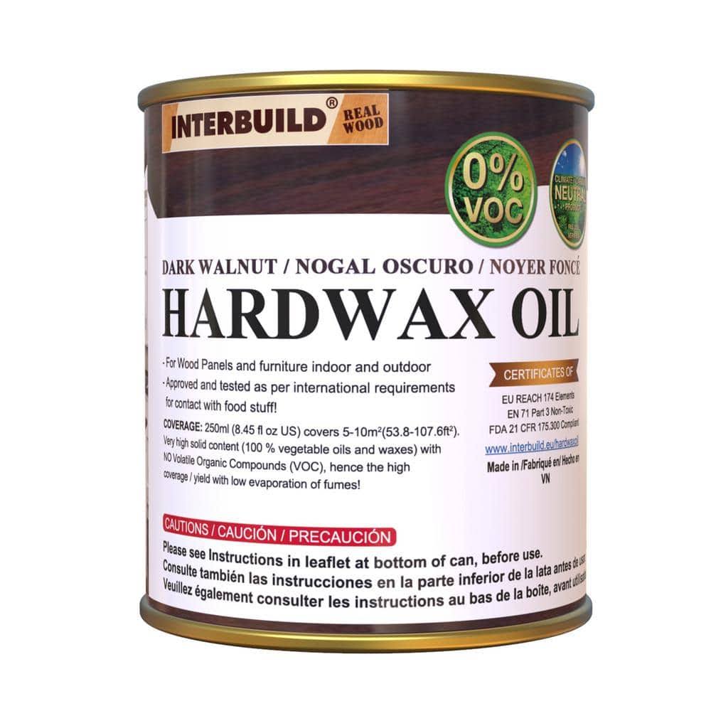 8.5 fl. oz. Dark Walnut Matte Interior hardwax Wood Oil