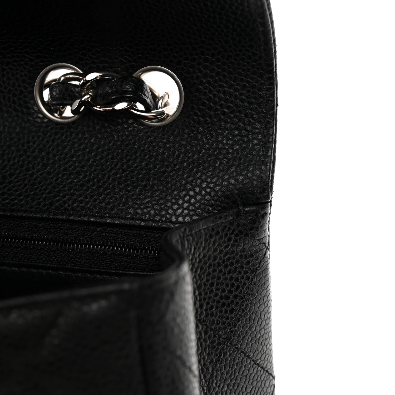 Caviar Quilted Jumbo Single Flap Black