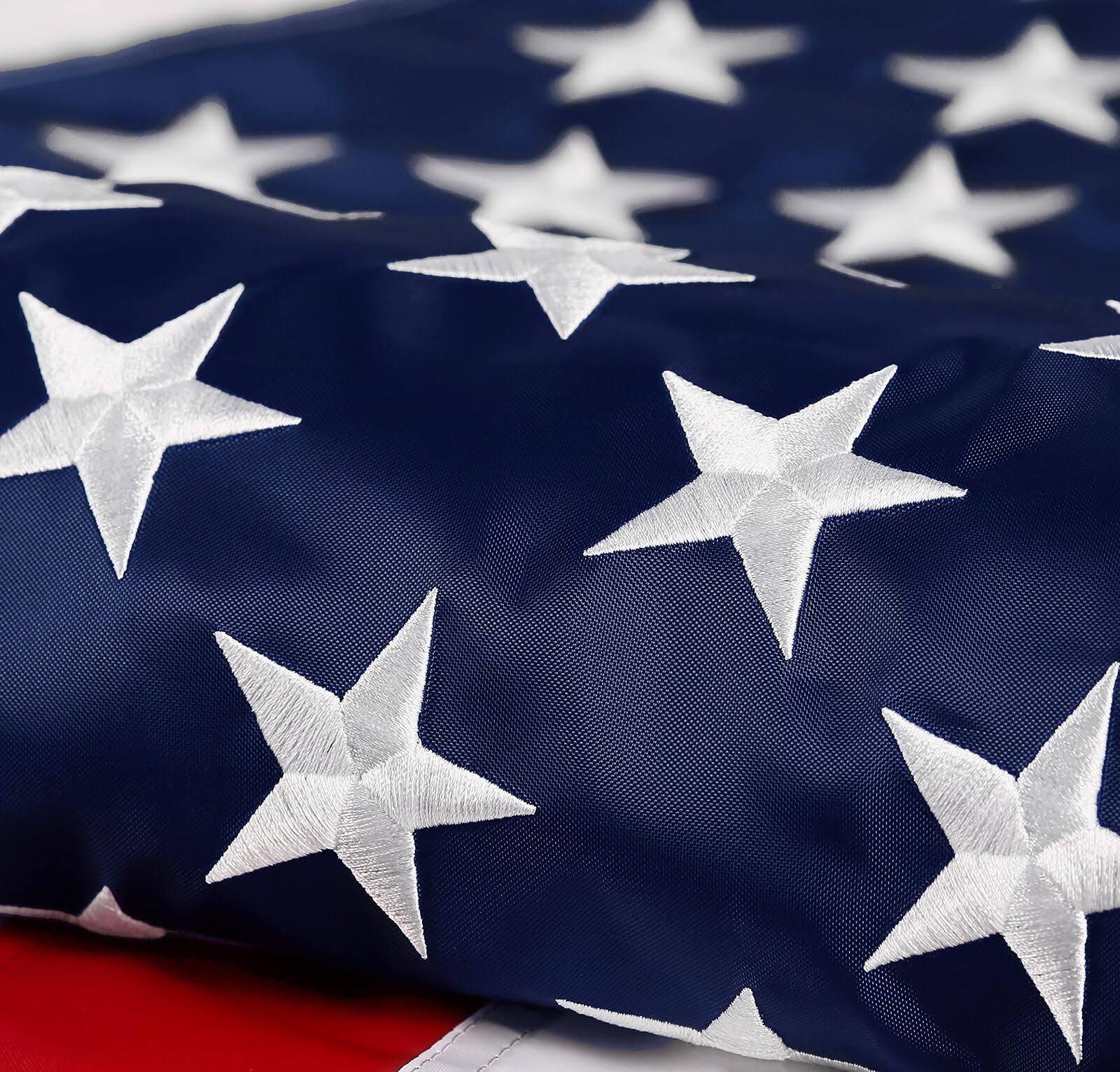 DANF Flag American Flag 3x5 ft : Longest Lasting US Flag Made from Nylon - Embroidered Stars - Sewn Stripes - UV Protection Perfect for Outdoors! USA