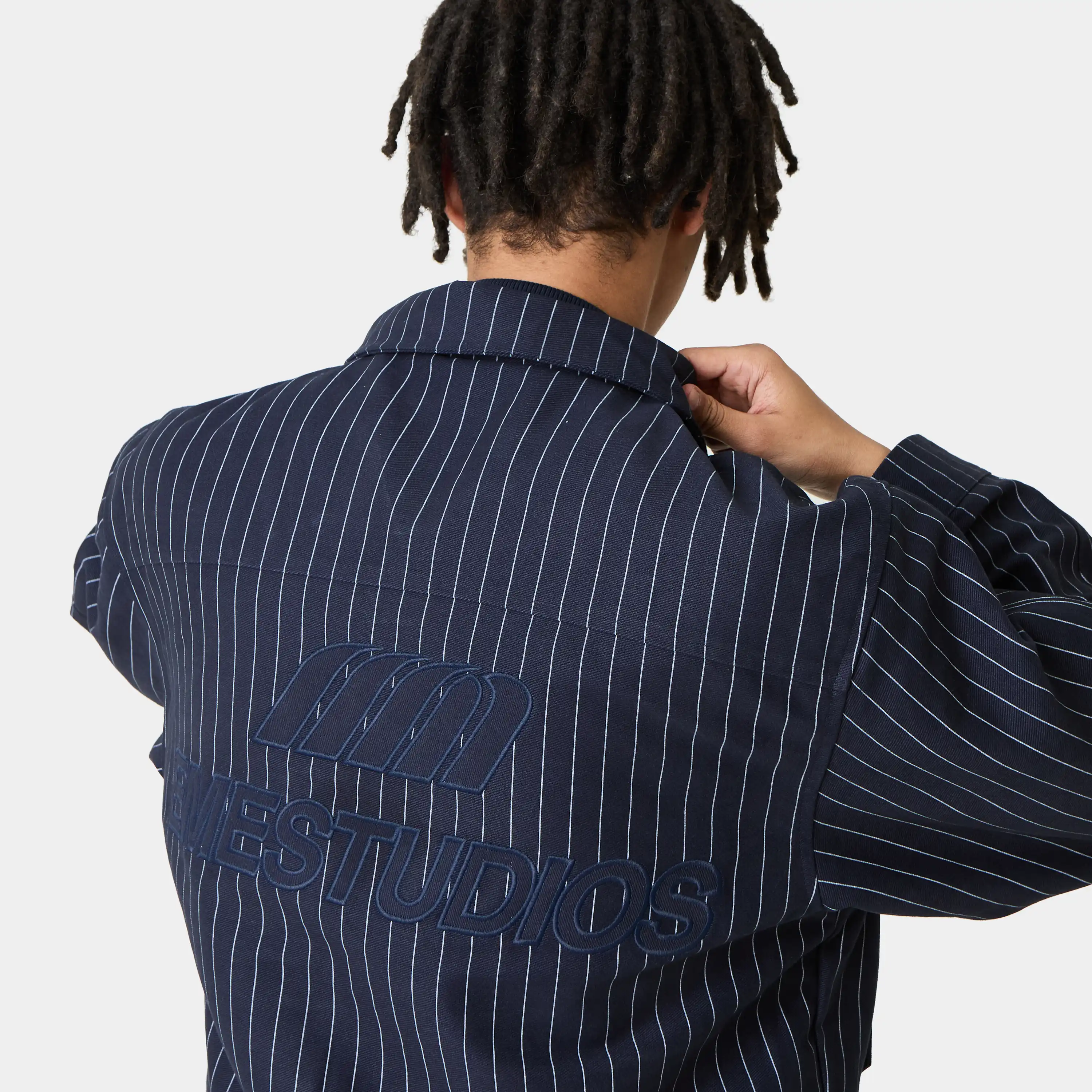 Siroq Striped Navy Jacket