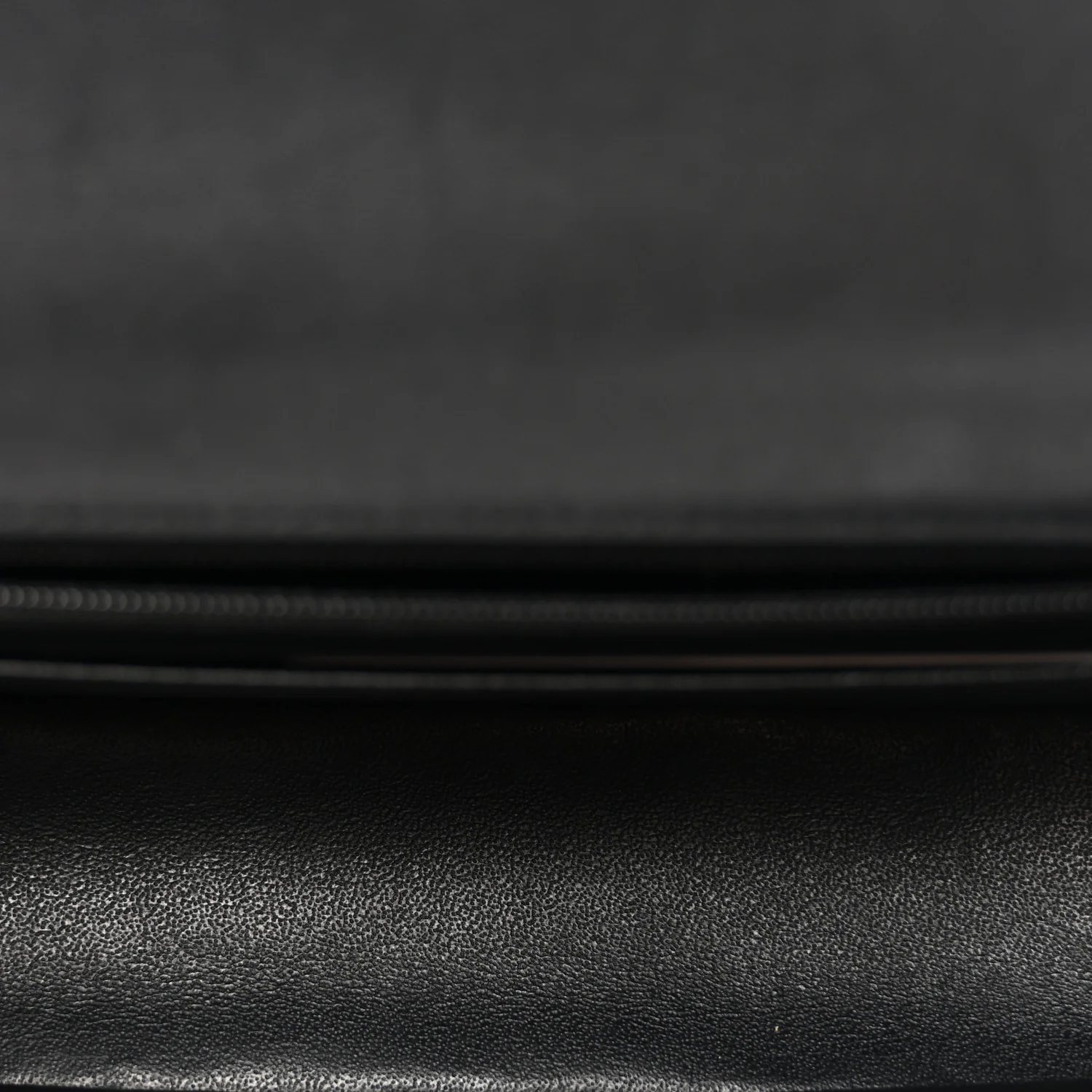 Lambskin Quilted Mini Rectangular Flap Black