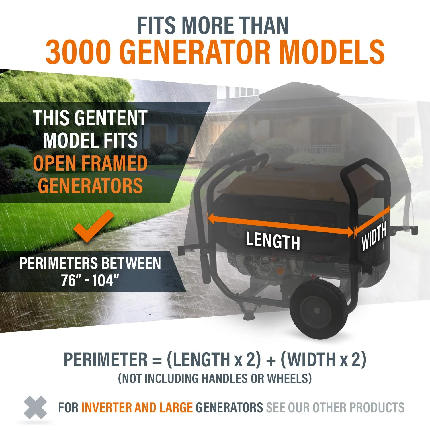 GenTent Generator Running Cover. Universal Kit