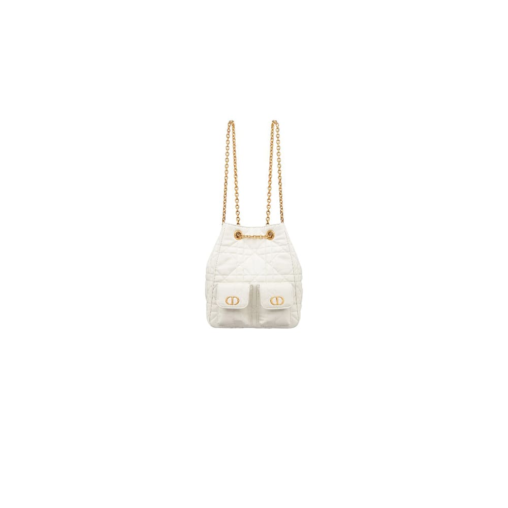 Dior Medium Dior Caro Multicarry Backpack with Chain(HIGH-END GRADE)