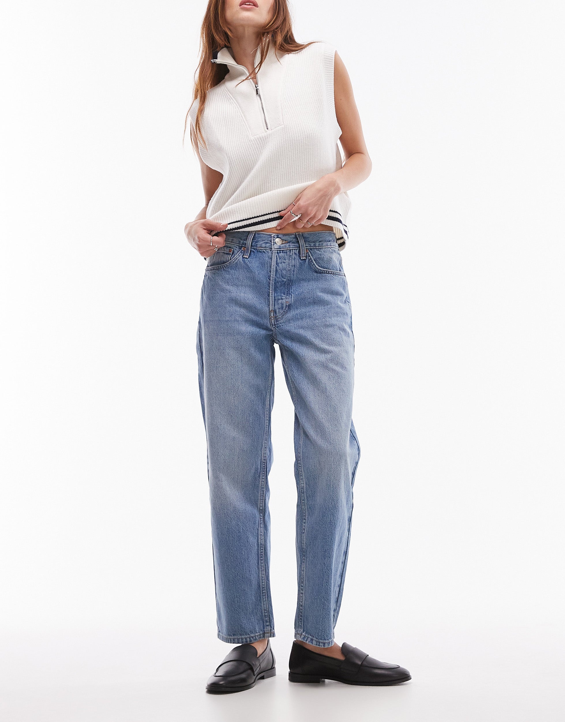 VERO MODA® TOPSHOP Mid rise Straight Fit Jeans