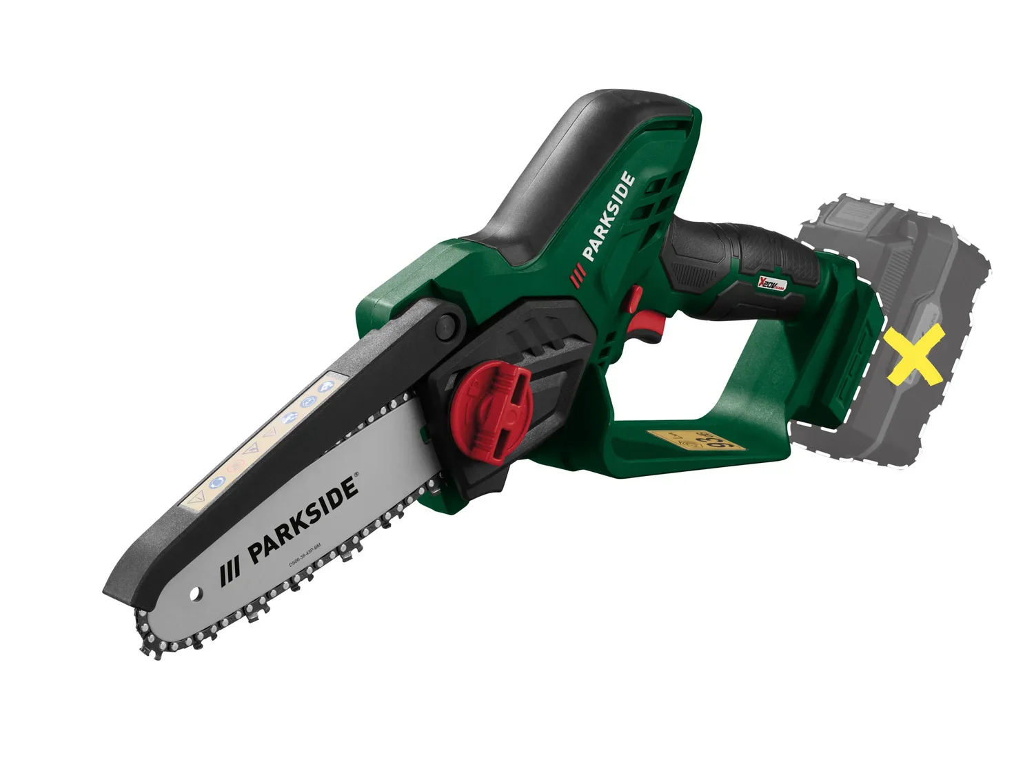 PARKSIDE Mini-trononneuse  bois sans fil PAGHS 20-Li A 20 V