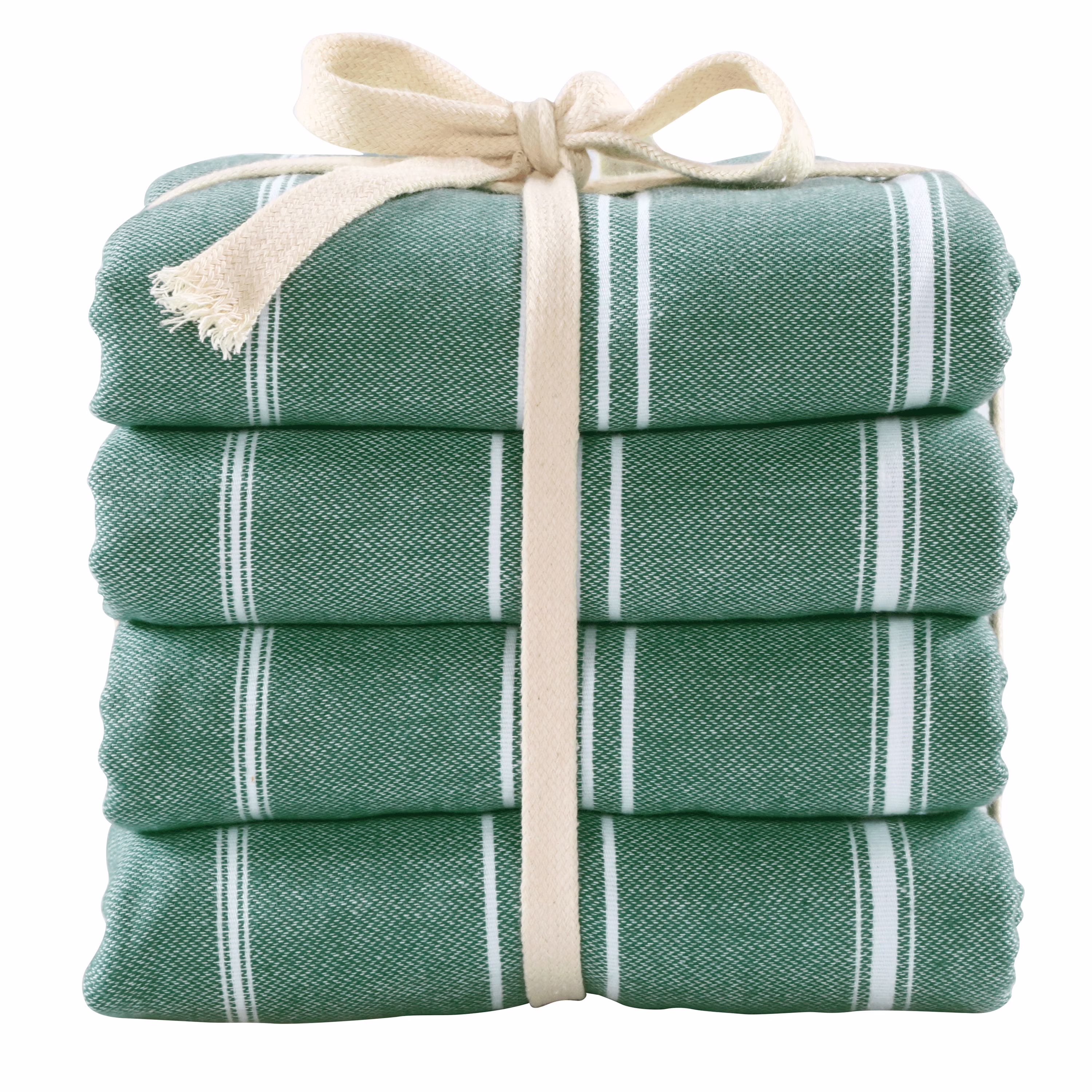Cacala Turkish Beach Towel 100% Cotton, Set of 4, Sand-Free and Quick-Drying Perfect as an Extra Large Travel Towel, Beach Accessory, or Gift for Beach Lovers, 39�� x 70��