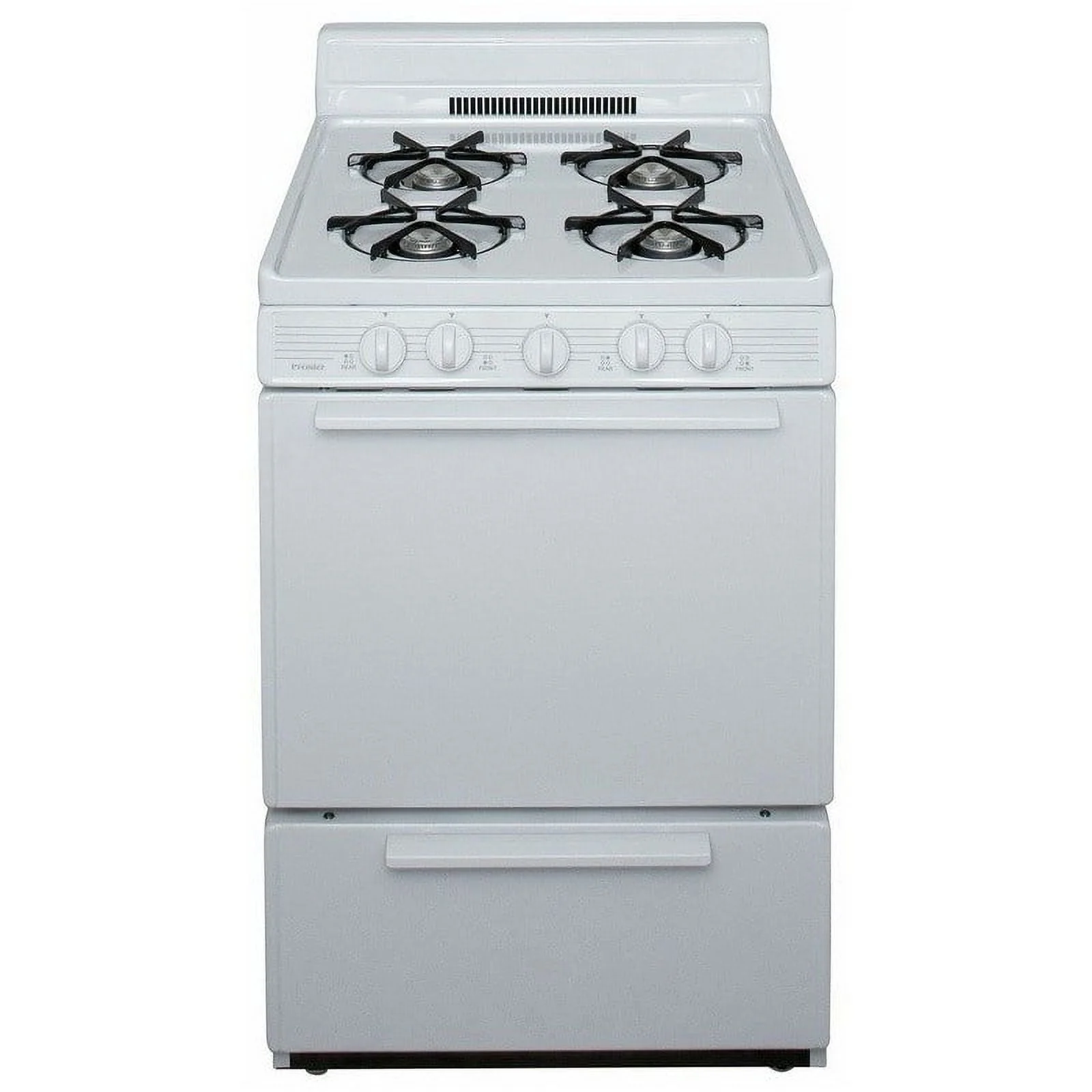 SCK100OP 24 Inch Freestanding All Gas Range with Open 3 cu. ft. Total Oven Capacity in White - Image 2