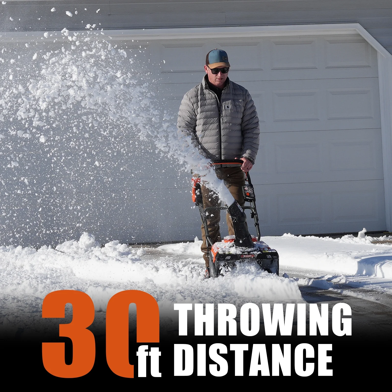 Cordless Snow Blower Battery Powered 18 Inch, 58V 5Ah Battery and Charger Included - Image 4