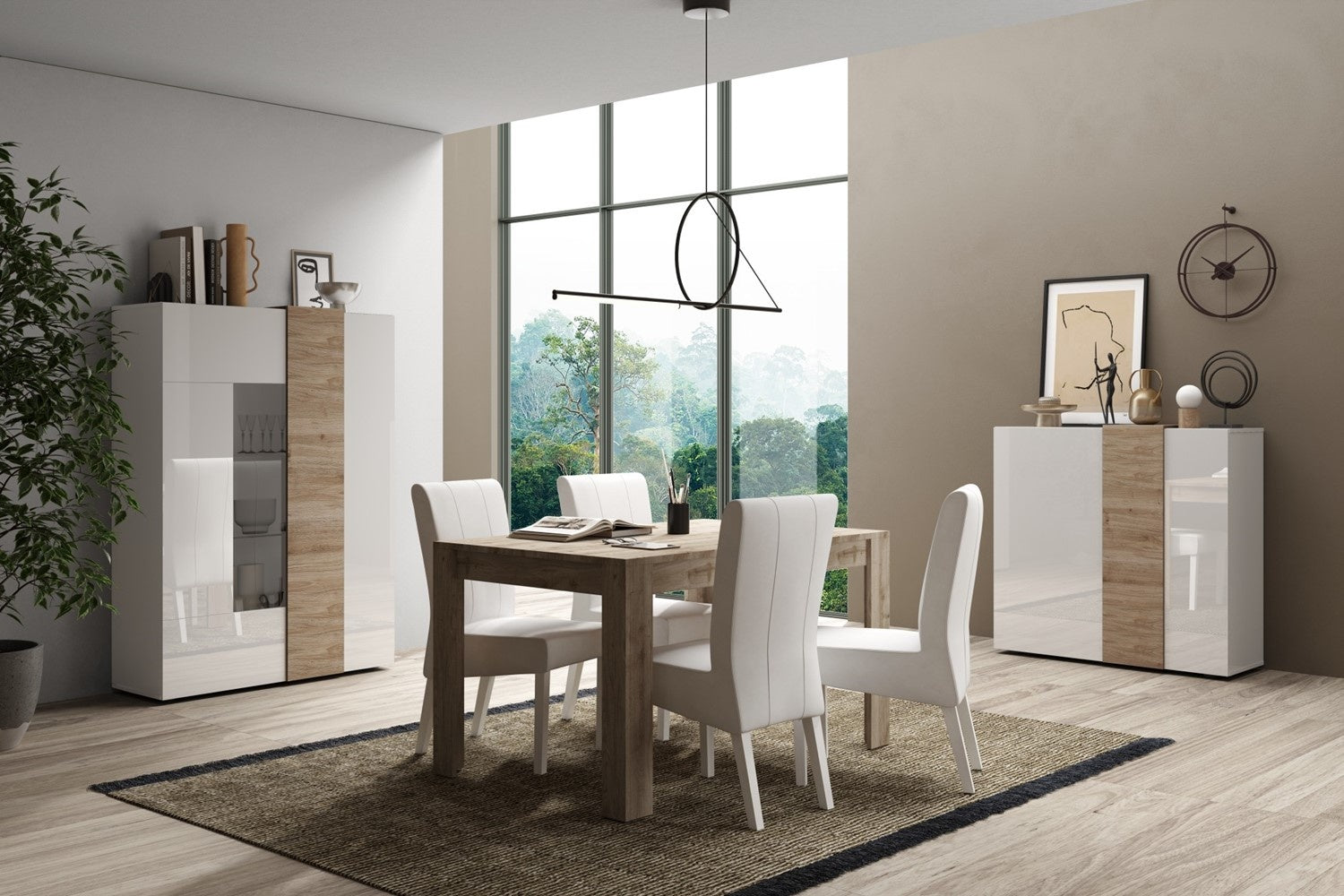 Benvenuto Design Venus Vitrinekast Wit Hoogglans   Kadiz
