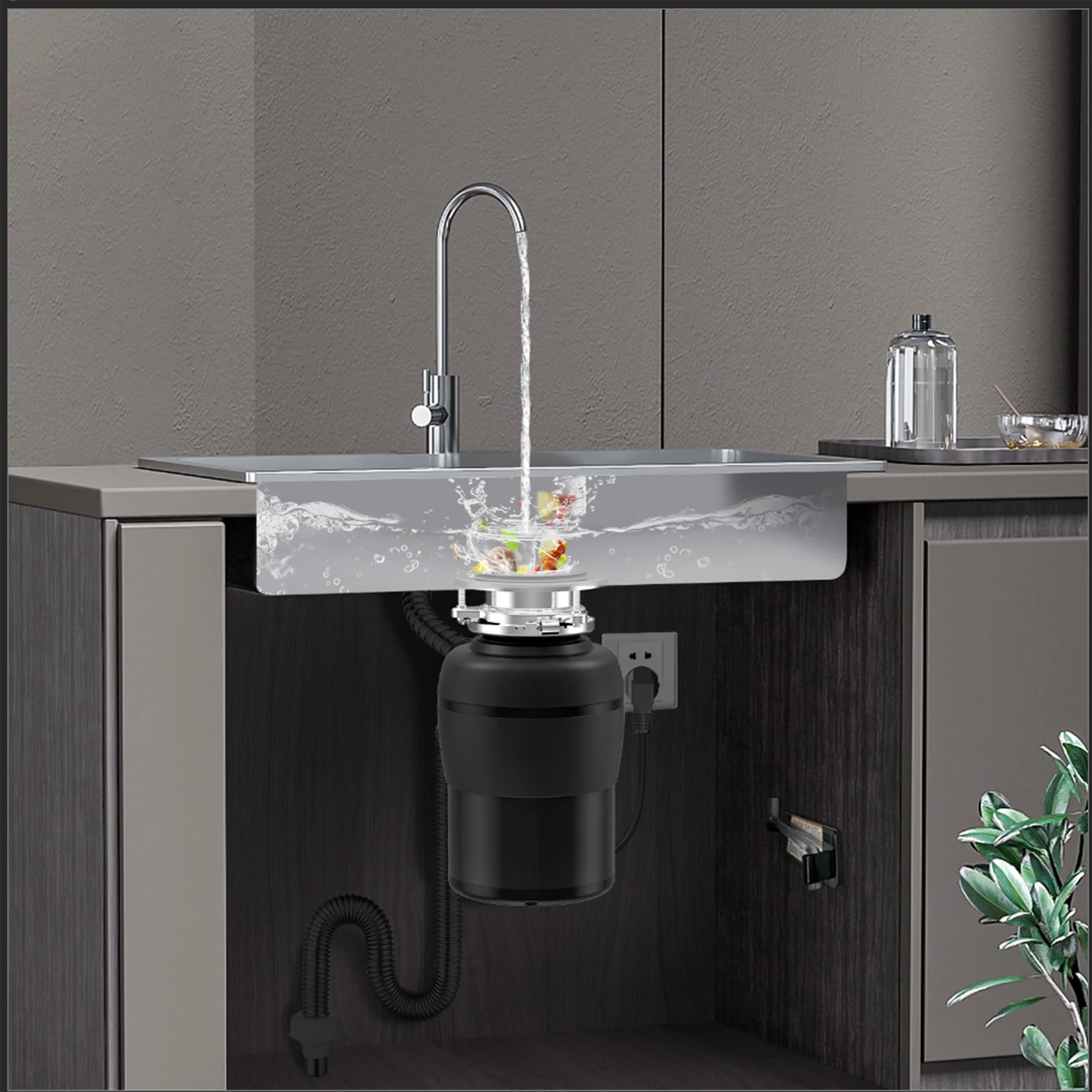 24 in Dishwasher 14 place + 3/4 HP Garbage Disposer QUIET 51dB 110V - Image 5