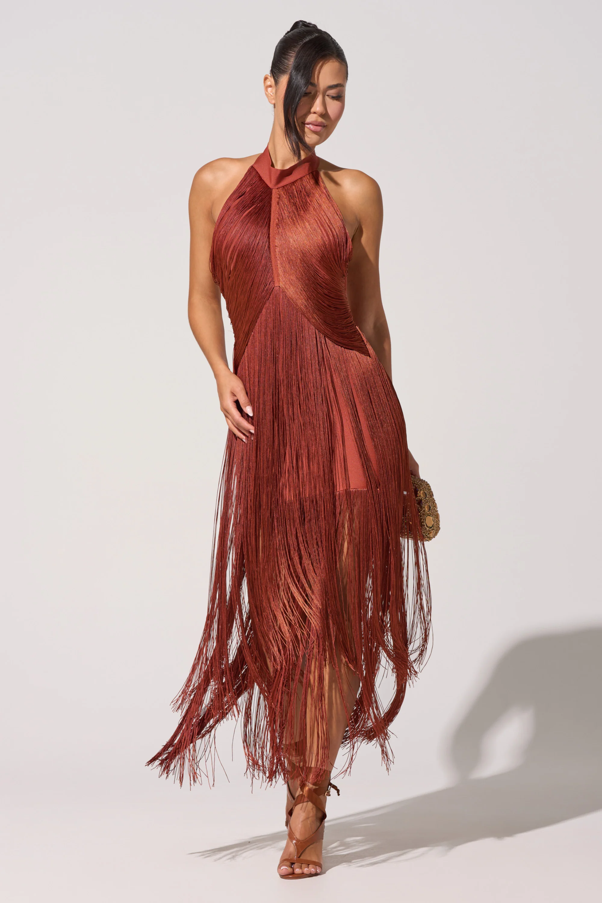 FORGET ME NOT FRINGE MAXI DRESS - Akira Store