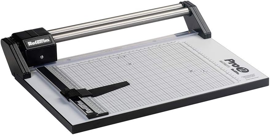 Pro 24 Inch Cut Professional Paper Cutter/Trimmer Precision Rotary Trimmer with Self-Sharpening Precision Steel Blades & Twin Stainless Steel Guide Rails (RCPRO24i)