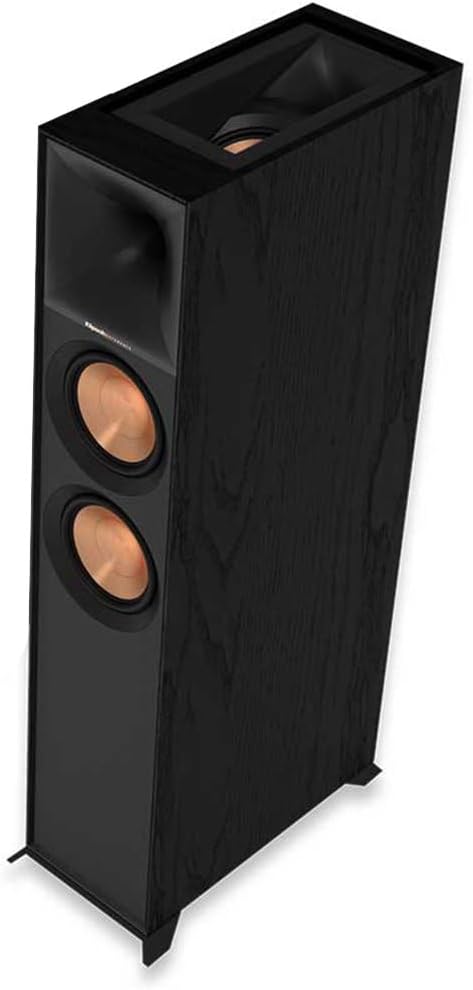 klipsch Reference Next R-605FA Dolby Atmos High-Performance  Horn-Loaded Floorstanding Speaker for Best-in-Class Immersive Home Theater in Black