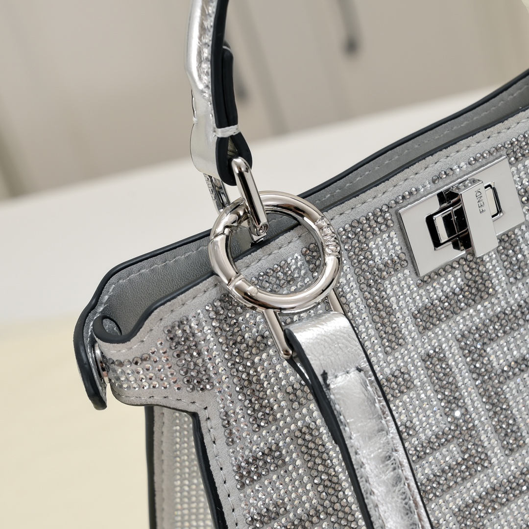 Fen Peekaboo ISeeU Petite diamond tote bag