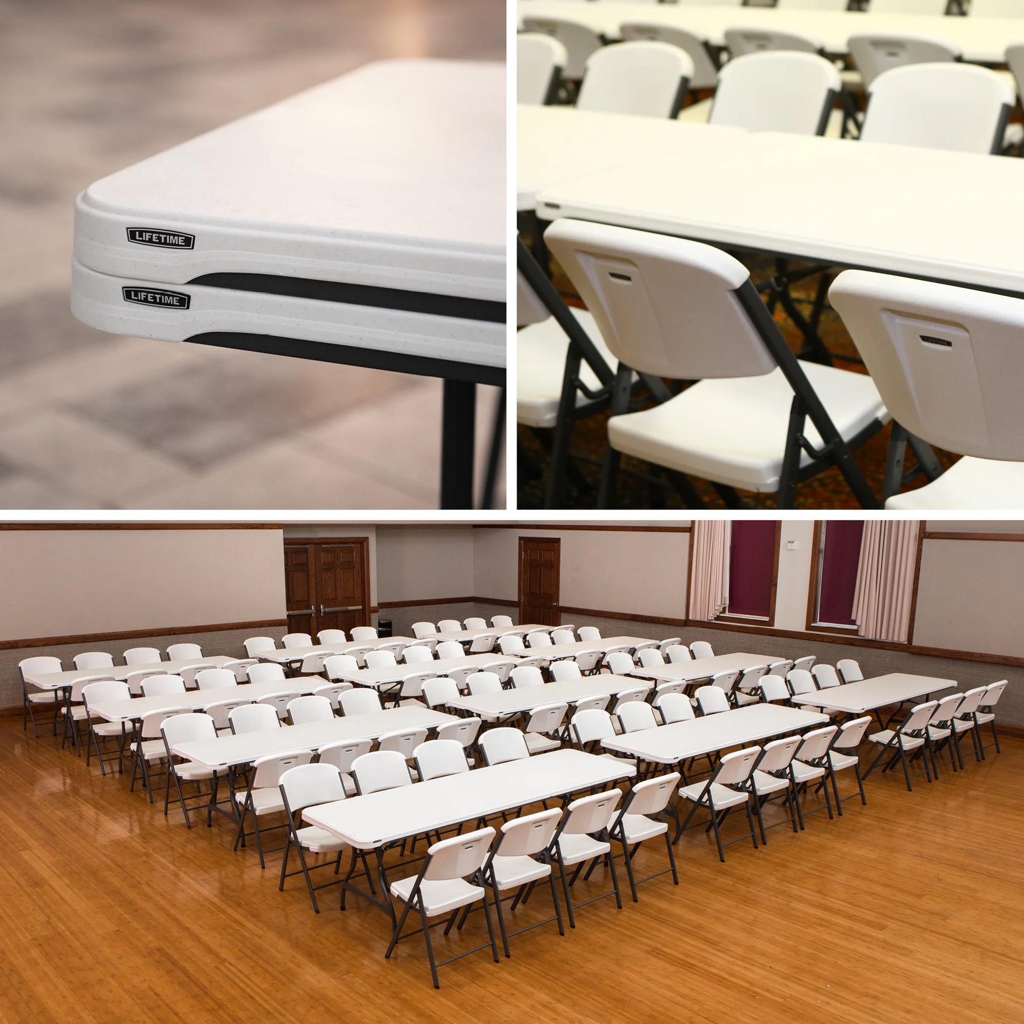 Lifetime Folding Table and Chair Set - Pack of 108