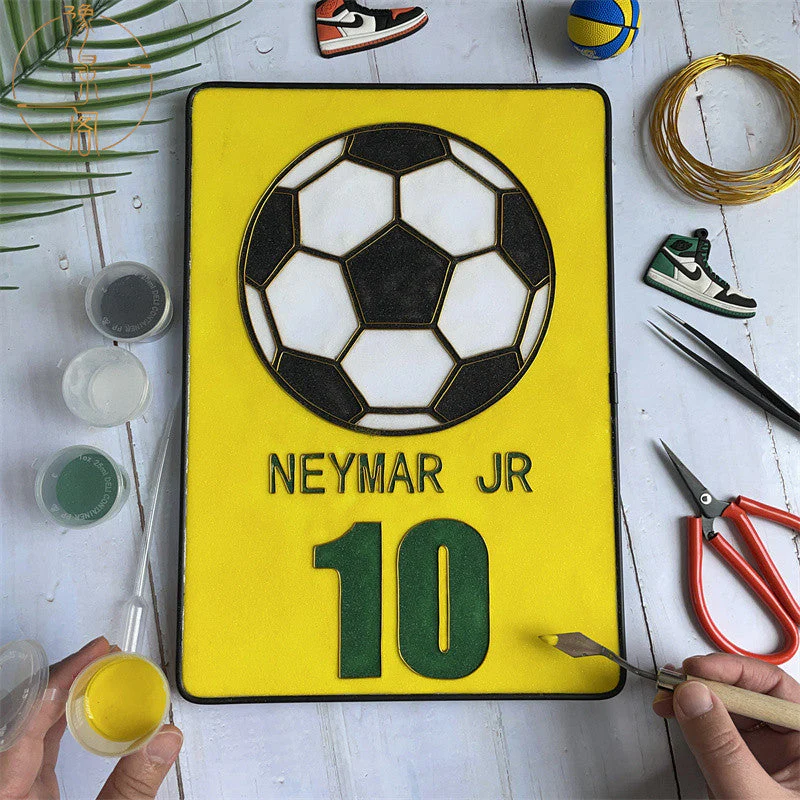 Football,Beginner Cloisonné Enamel DIY Kit, with Tutorial& All Tools
