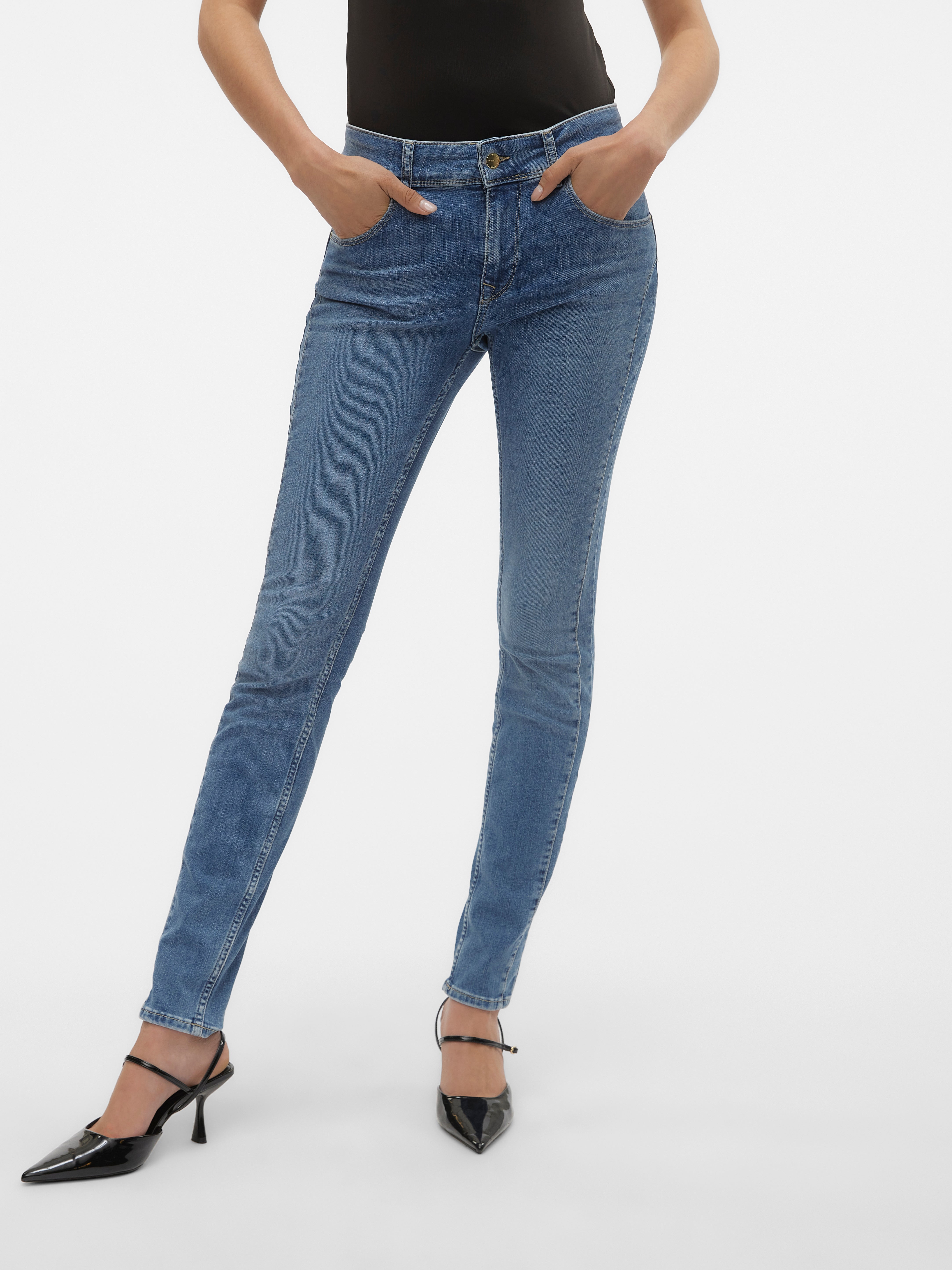 VERO MODA® VMEMPOWER Mid rise Skinny Fit Jeans