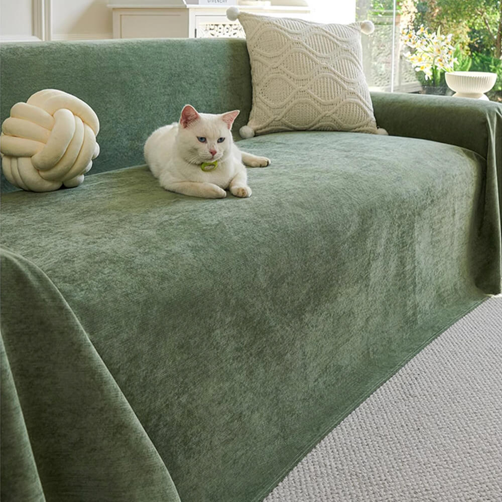 Soft and Waterproof Scratch-Resistant Non-Linting Throw Armchair Cover