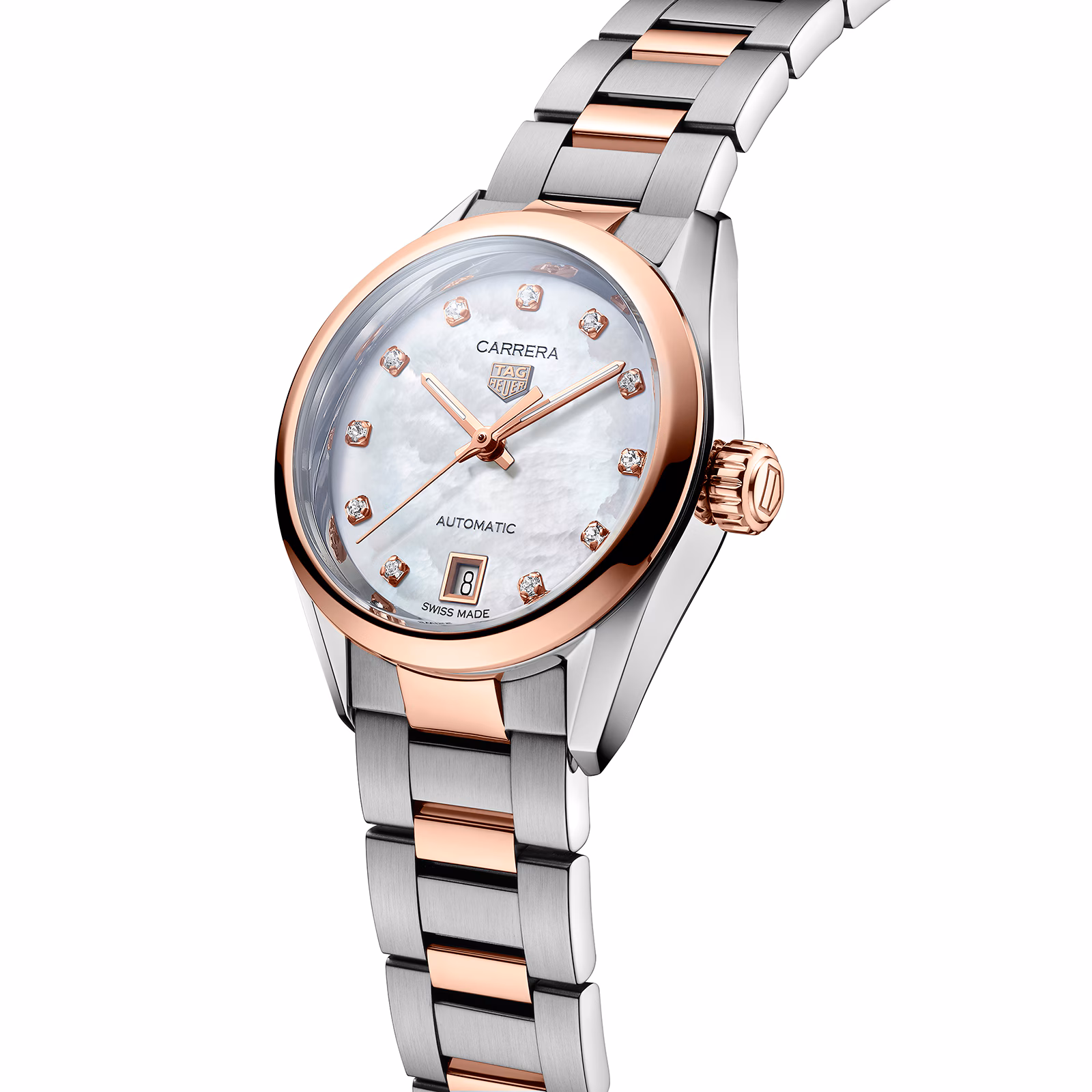 【Super Clone】TAG Heuer Carrera 29mm Bicolour Ladies Watch WBN2450.BD0569