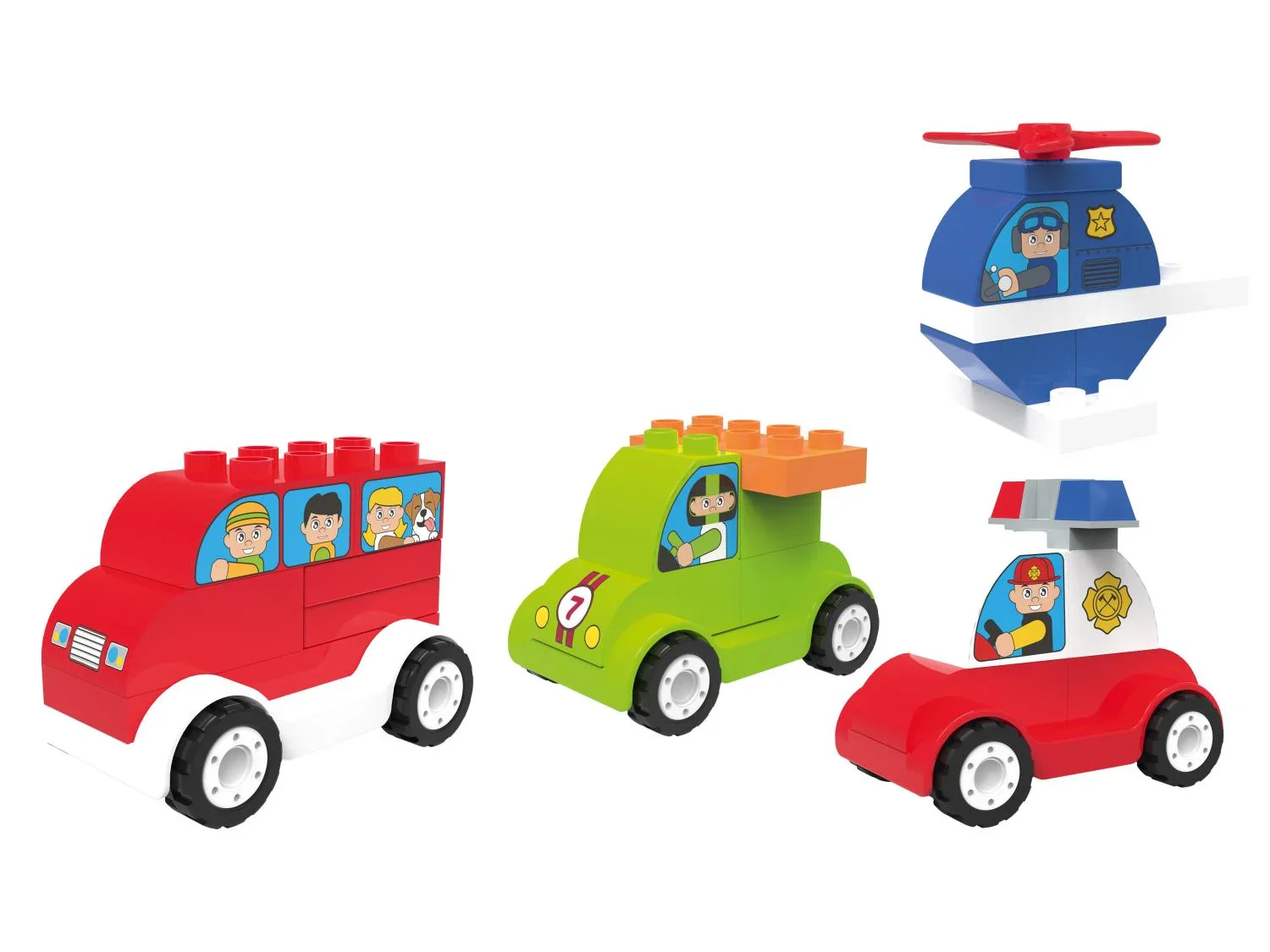 Playtive Clippys Clippys Fruits et lgumes, train ou ensemble de vhicules