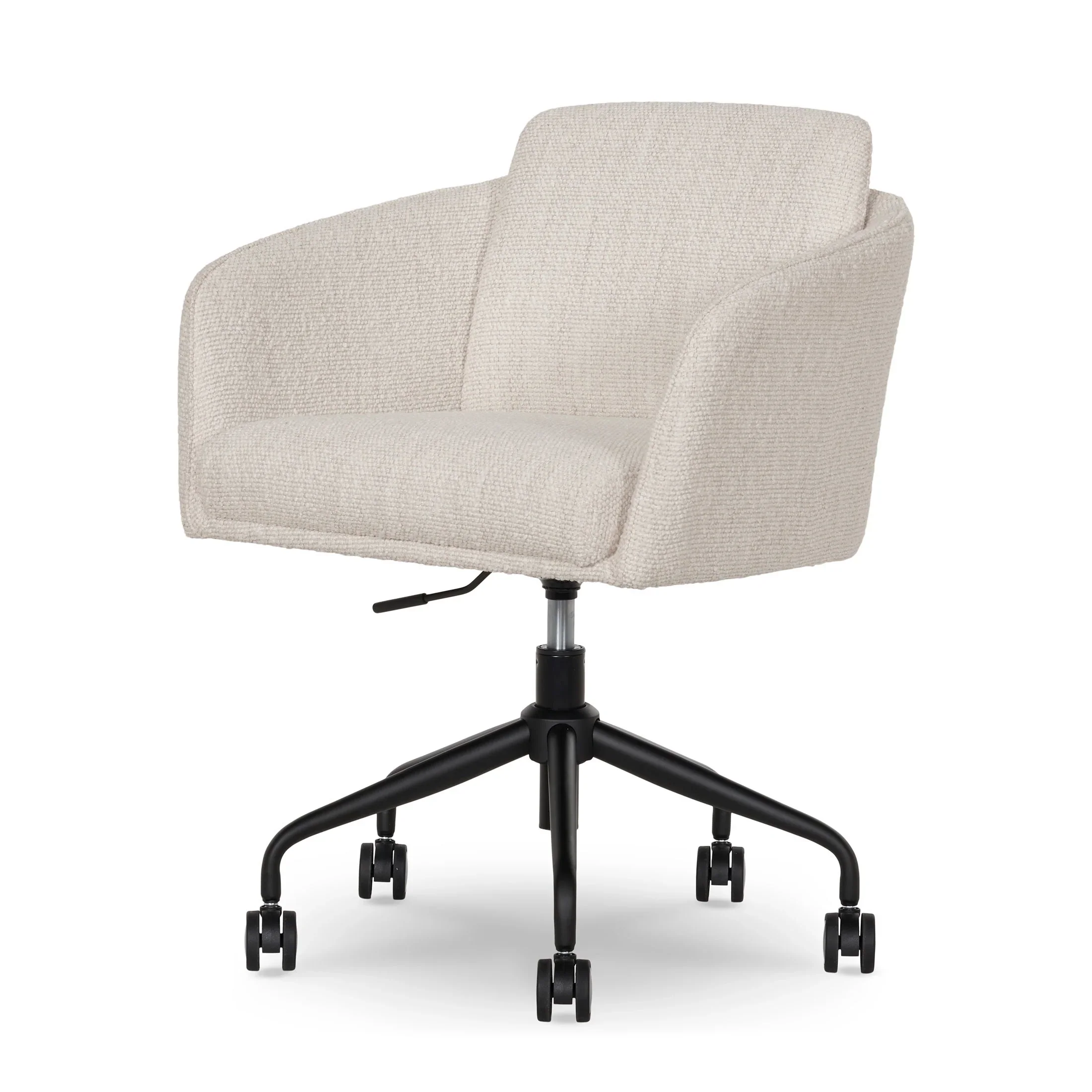 Better Homes & Gardens Juliet Office Chair, Ivory Boucle and Matte Black