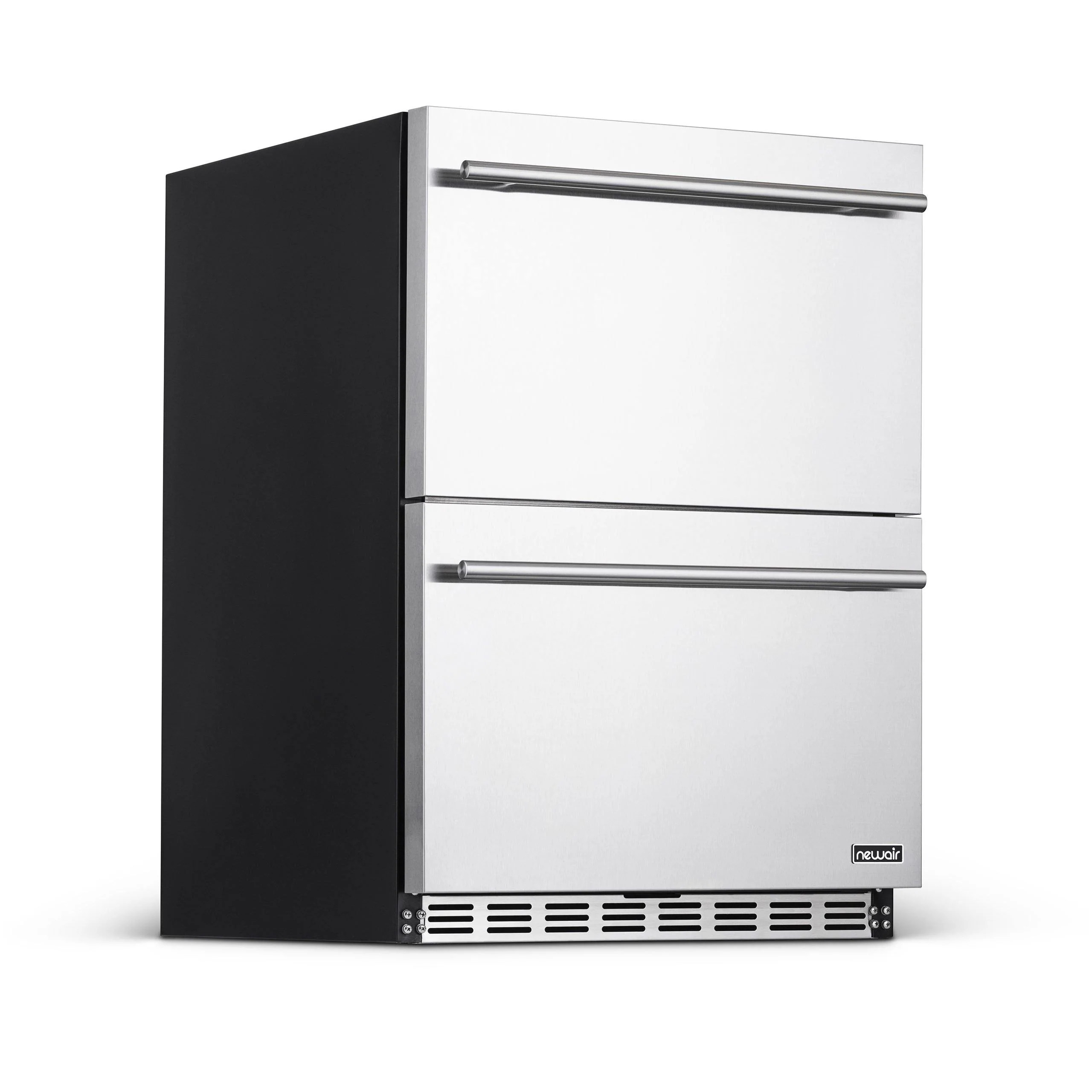Newair 80-can and 20-bottle Built-In/Freestanding Beverage Fridge - 24