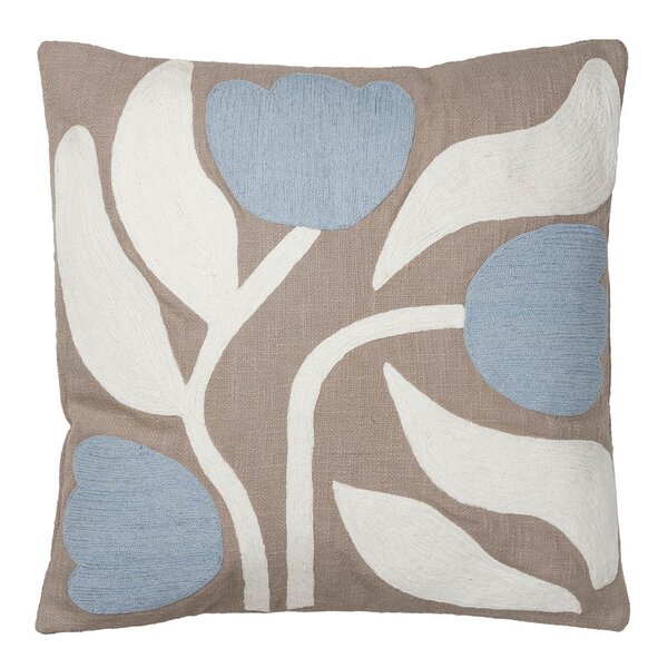Dora putetrekk 50x50 cm Taupe Warm Grey/Light Blue