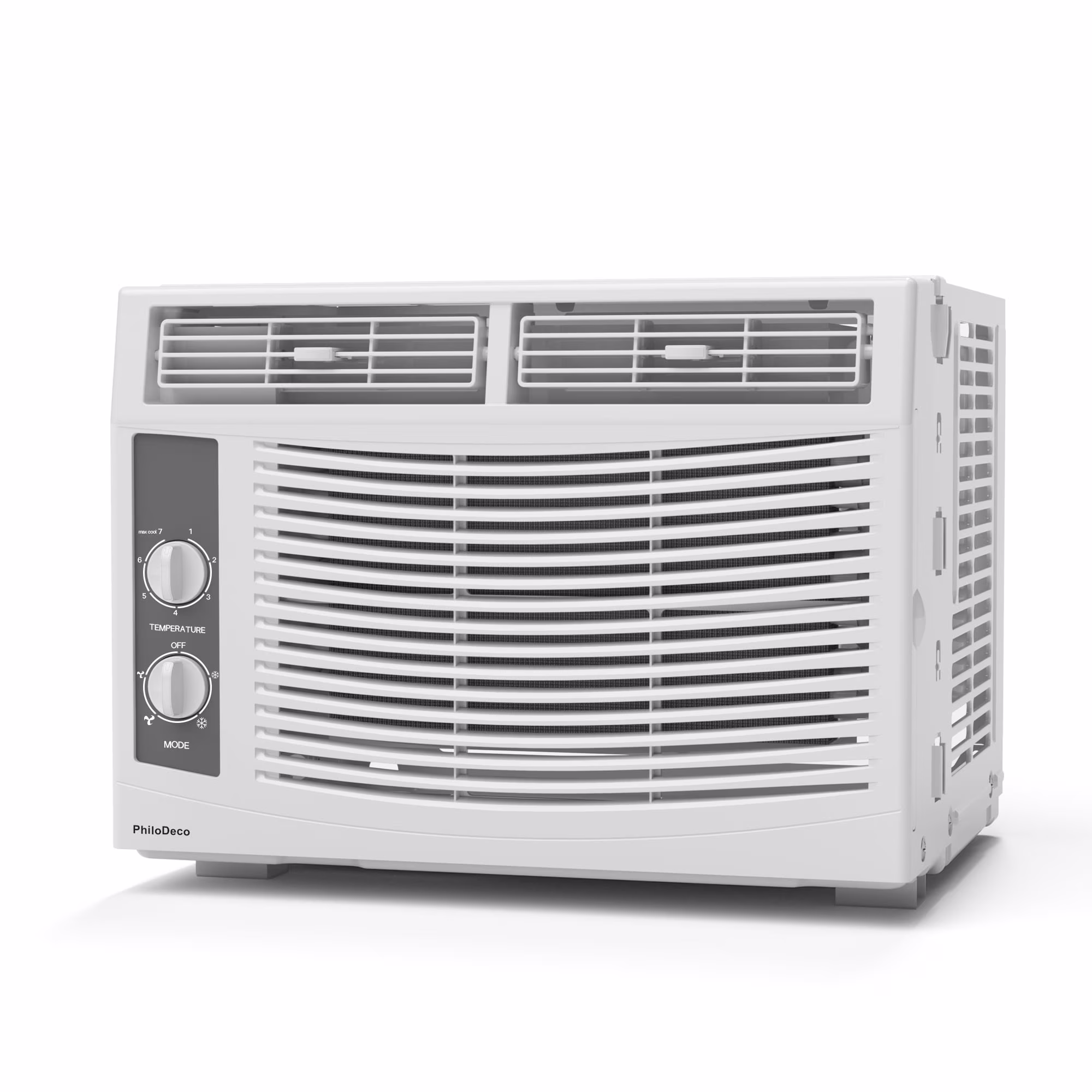 5000 BTU Window Air Conditioner Easy Cool - Capable of Cooling up to 150 Sq Ft. 2 Fan Speeds, 4 - Way Air Direction, Mechanical Control, Filter, for Small Room Air Conditioner, Small Ac Unit