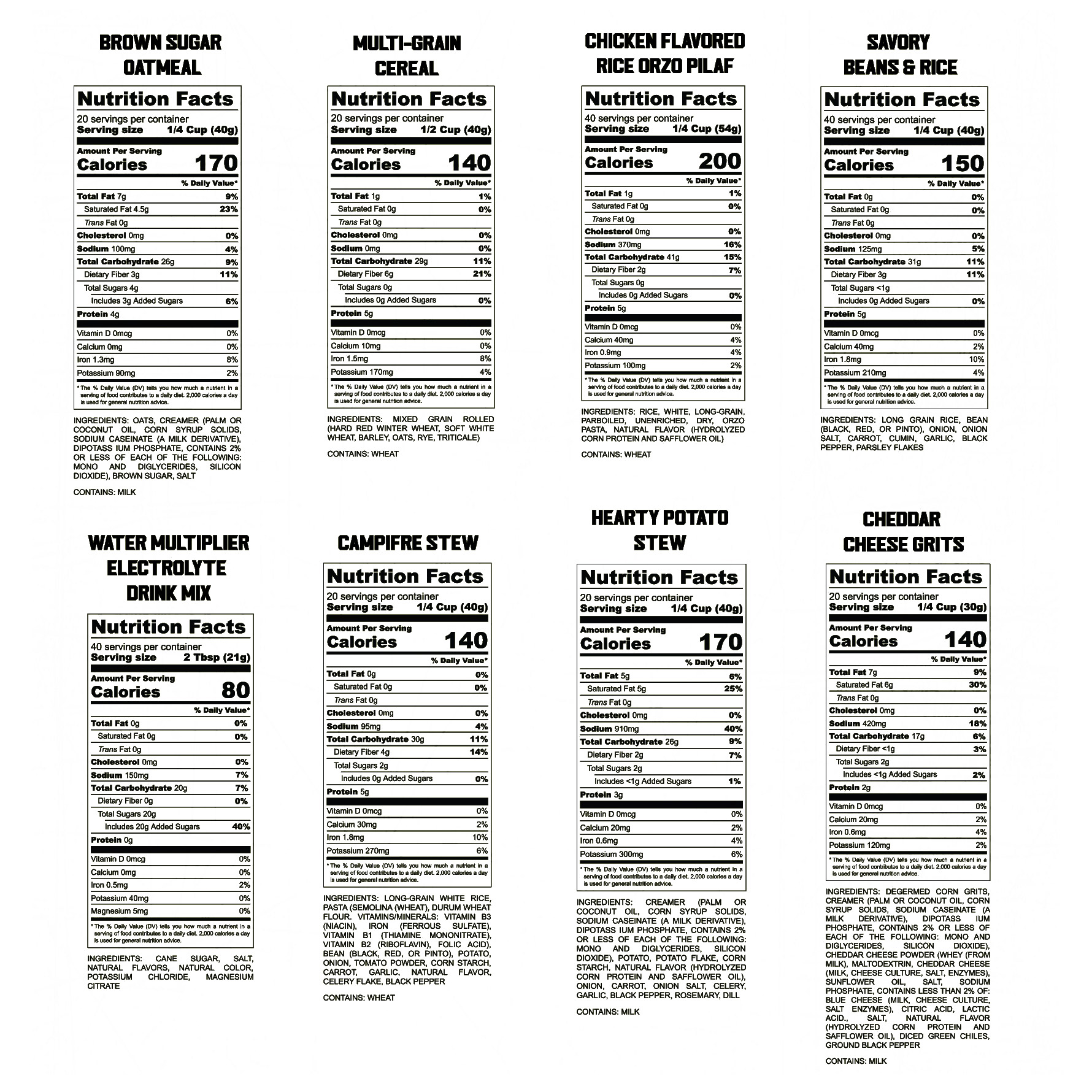 Ready Project 14D 2000 Emergency Food Supply (220 Total Servings)