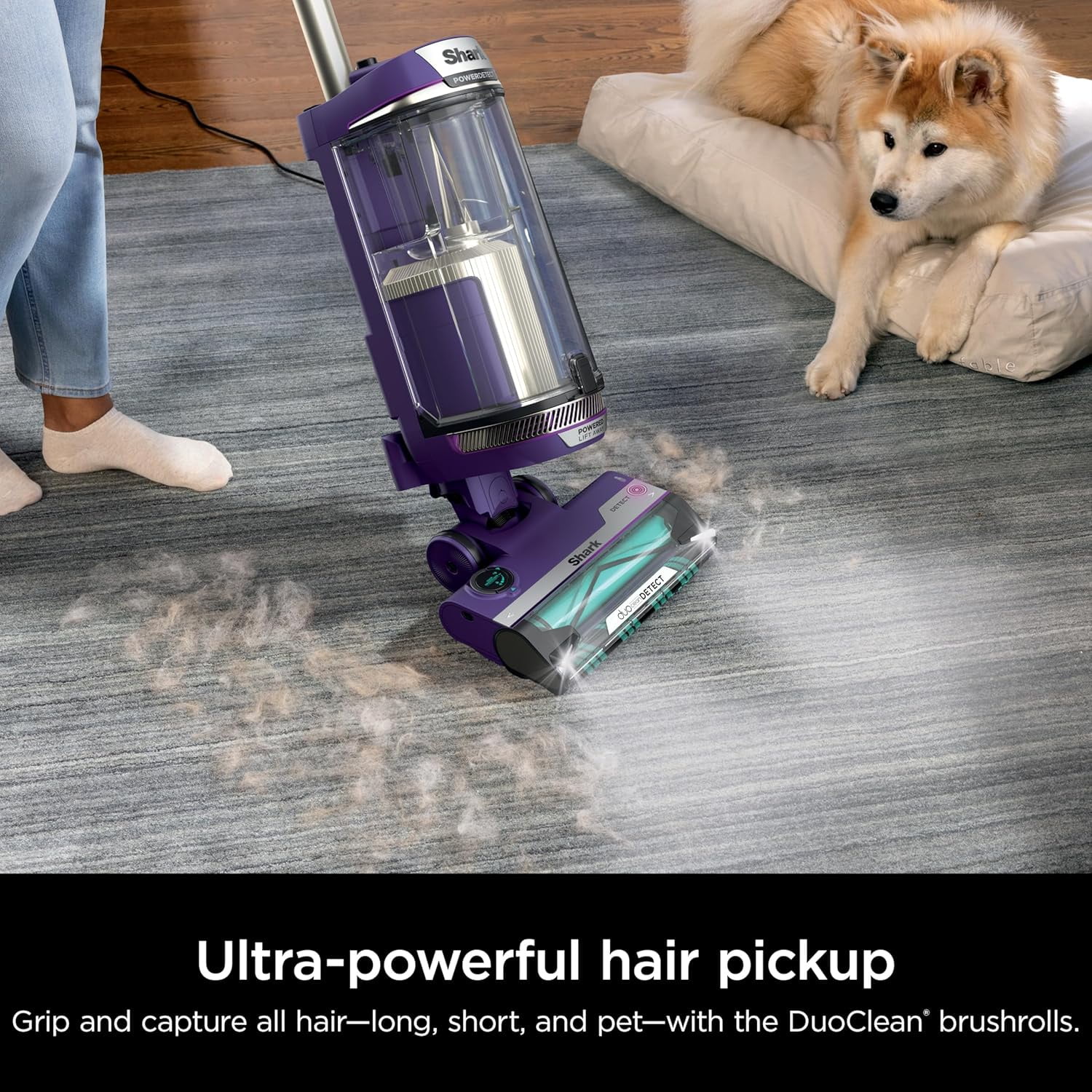 Restored POWERDETECT Upright Vacuum Cleaner with HEPA Filter, Heavy Duty,Powerful Suction for Pet Hair Pickup, DuoClean, Ideal for Carpets Hardfloors, AZ4002 (Certified)(Refurbished) - Image 9