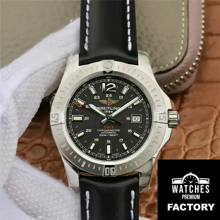 Breitling Colt Automatic A1738811 / BD44 / 435X / A20BA.1 GF Factory Black Strap