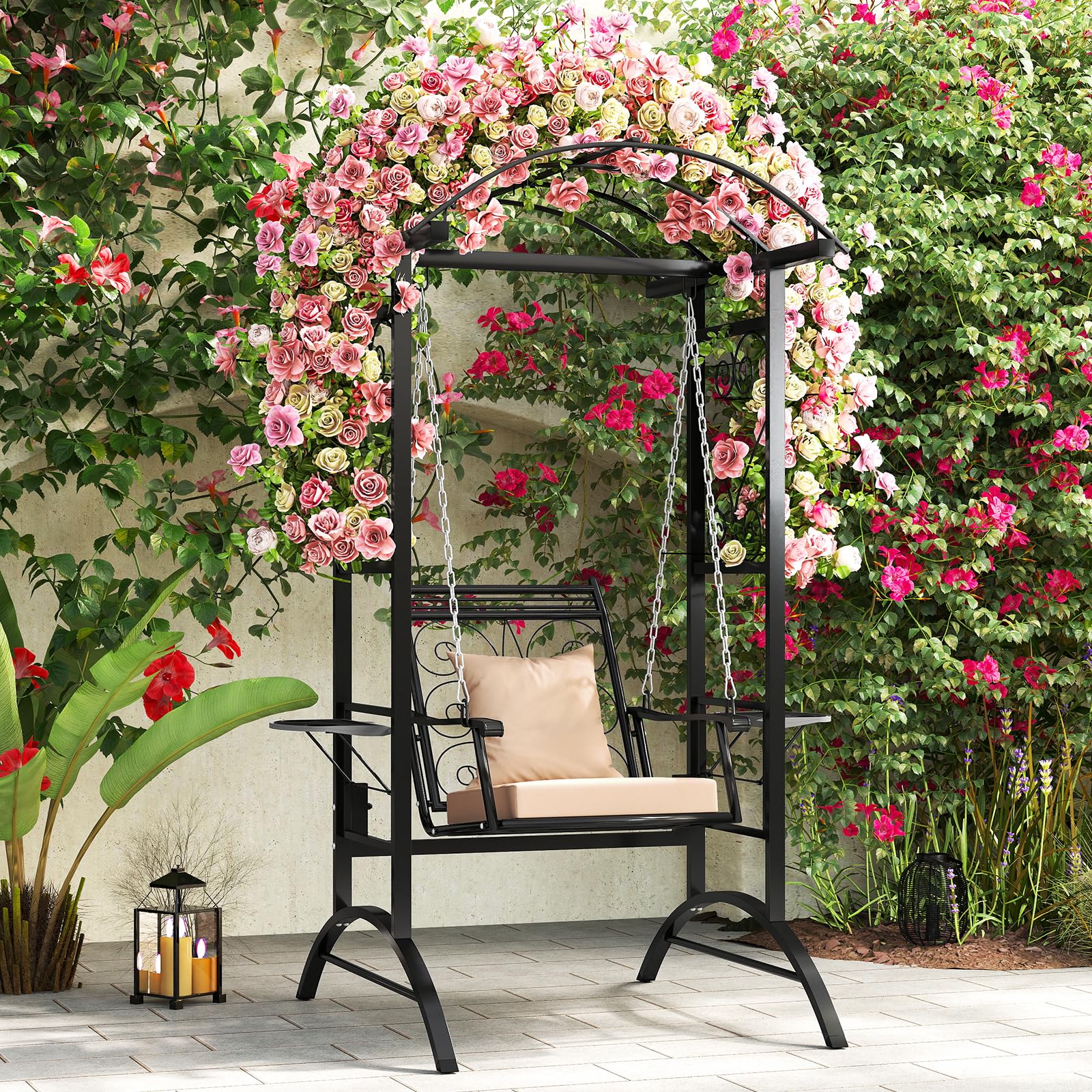 Tangkula Porch Swing with Stand