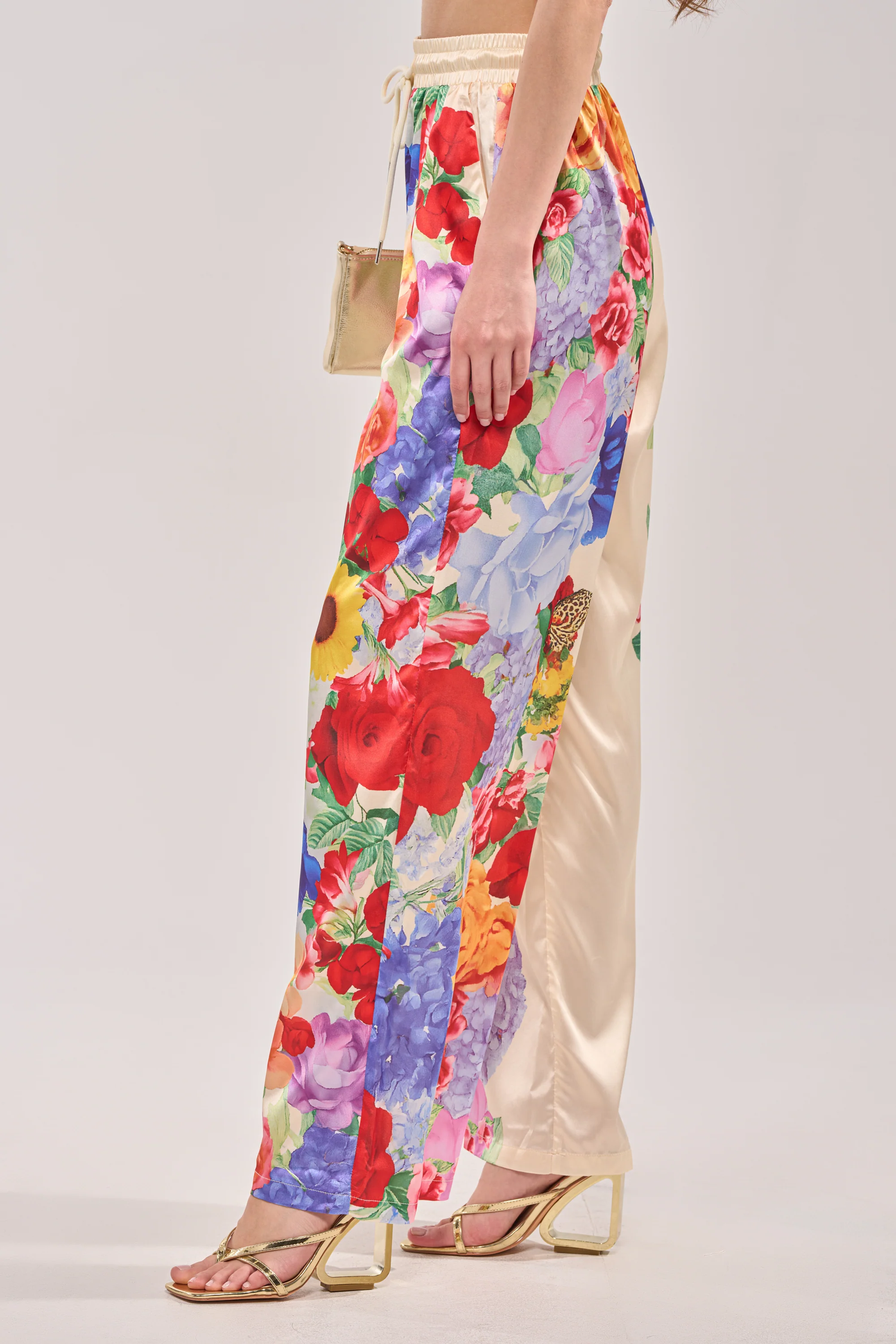 FLORAL BURST PALAZZO PANT - Akira Store