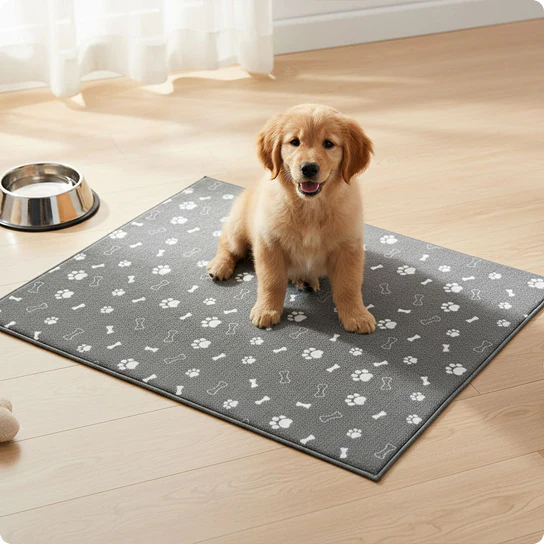 Muddy Mat® Washable Pee Pads for Dogs, Super Absorbent Reusable Puppy Pads–100% Waterproof Pee & Potty Training Pads for Pets, Non-Slip Dog Pads for Crates, Playpens and Floors