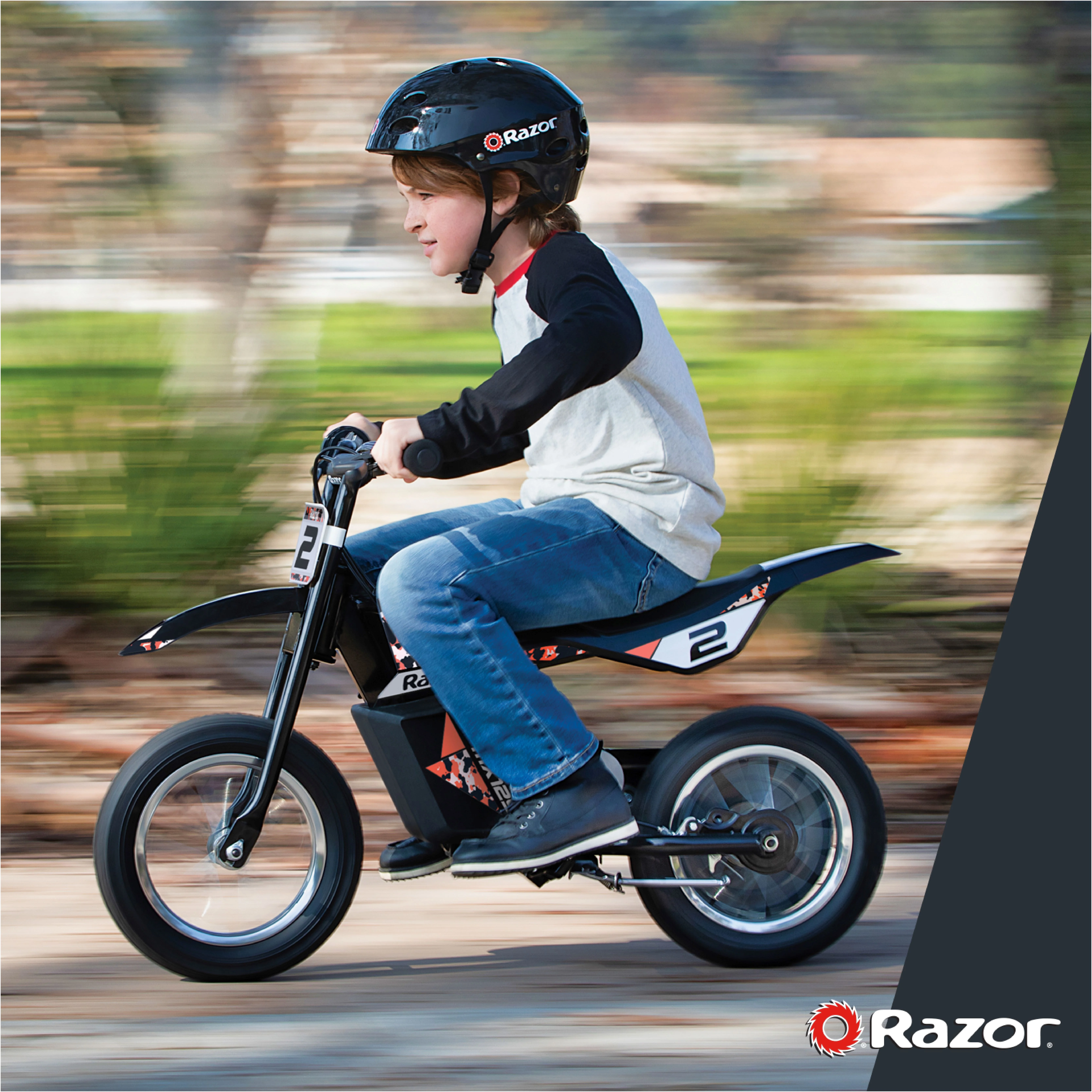 Dirt Rocket MX125 Electric-Powered Dirt Bike Black with Decal Included, for Child 5+(Black With Decals) - Image 7