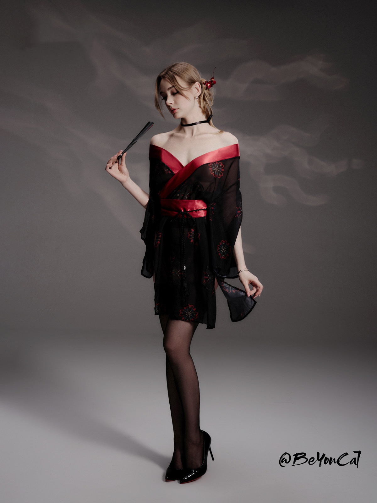 Bu You Cat: Japanese-Style Sheer and Sexy Cherry Blossom Robe Uniform