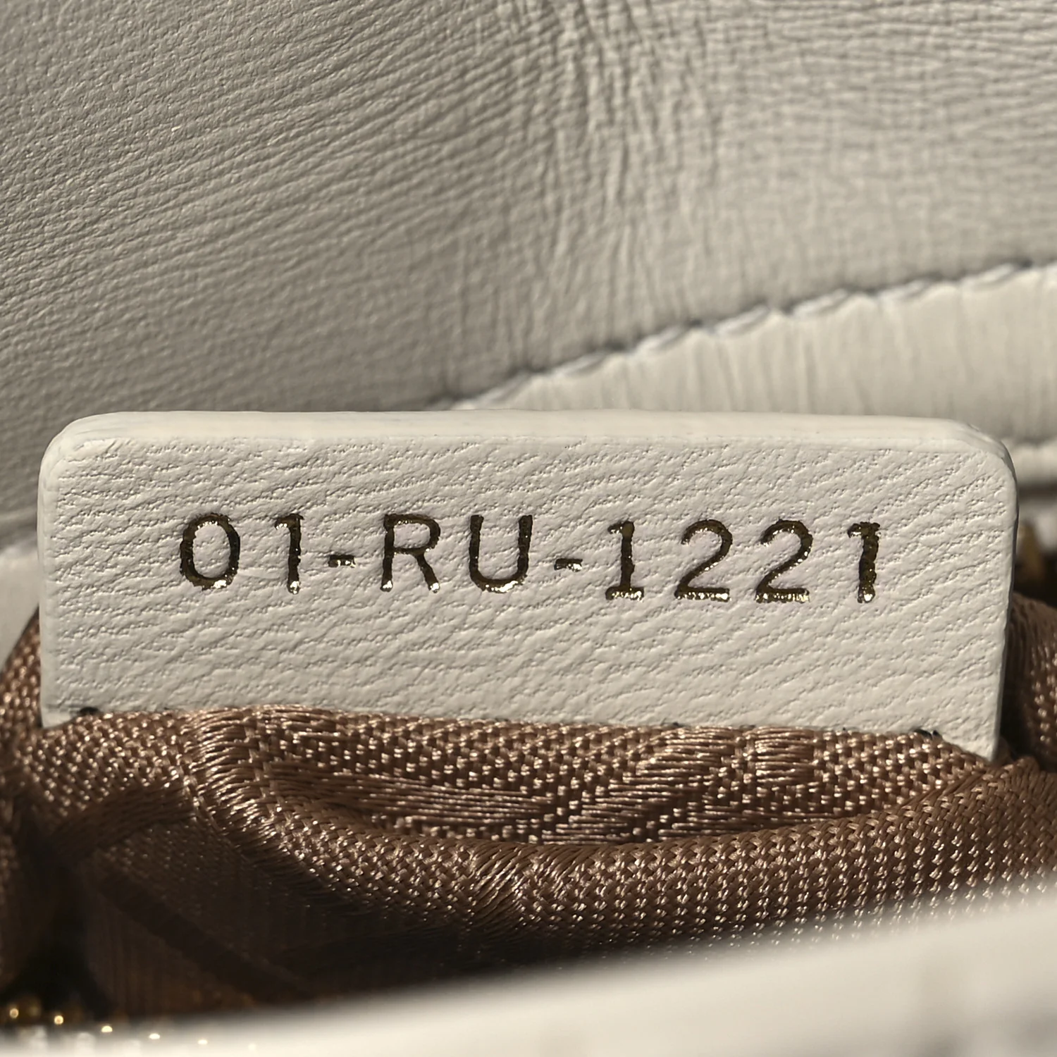 Lambskin Cannage Mini Lady Dior White
