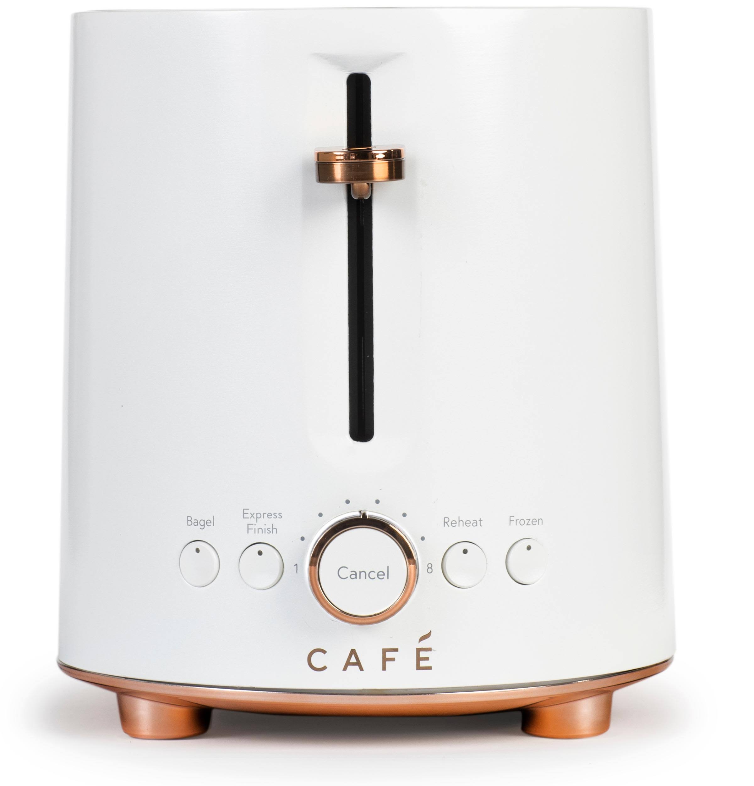 Cafe Express Finish Matte White 2-Slice Toaster