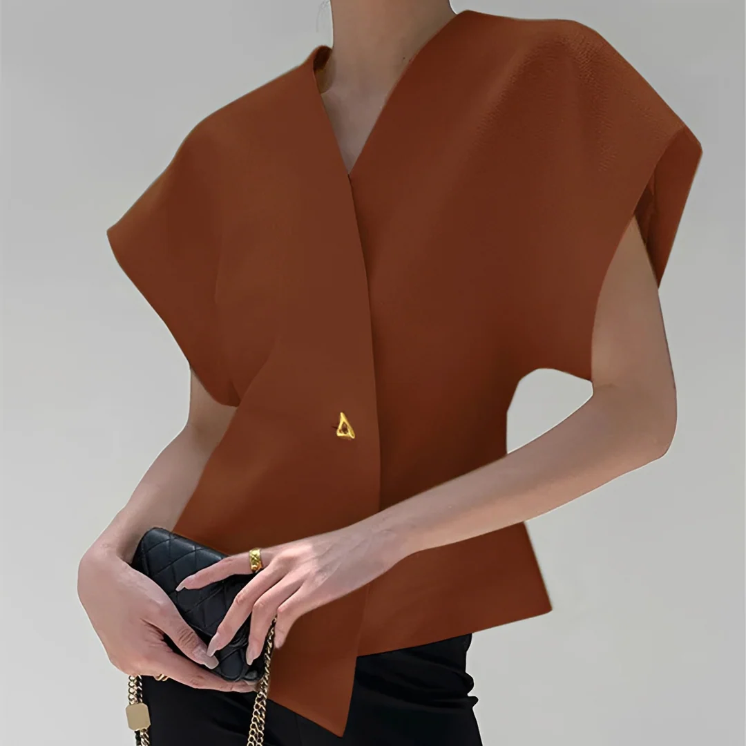 Ariella - Blouse chic à col en V