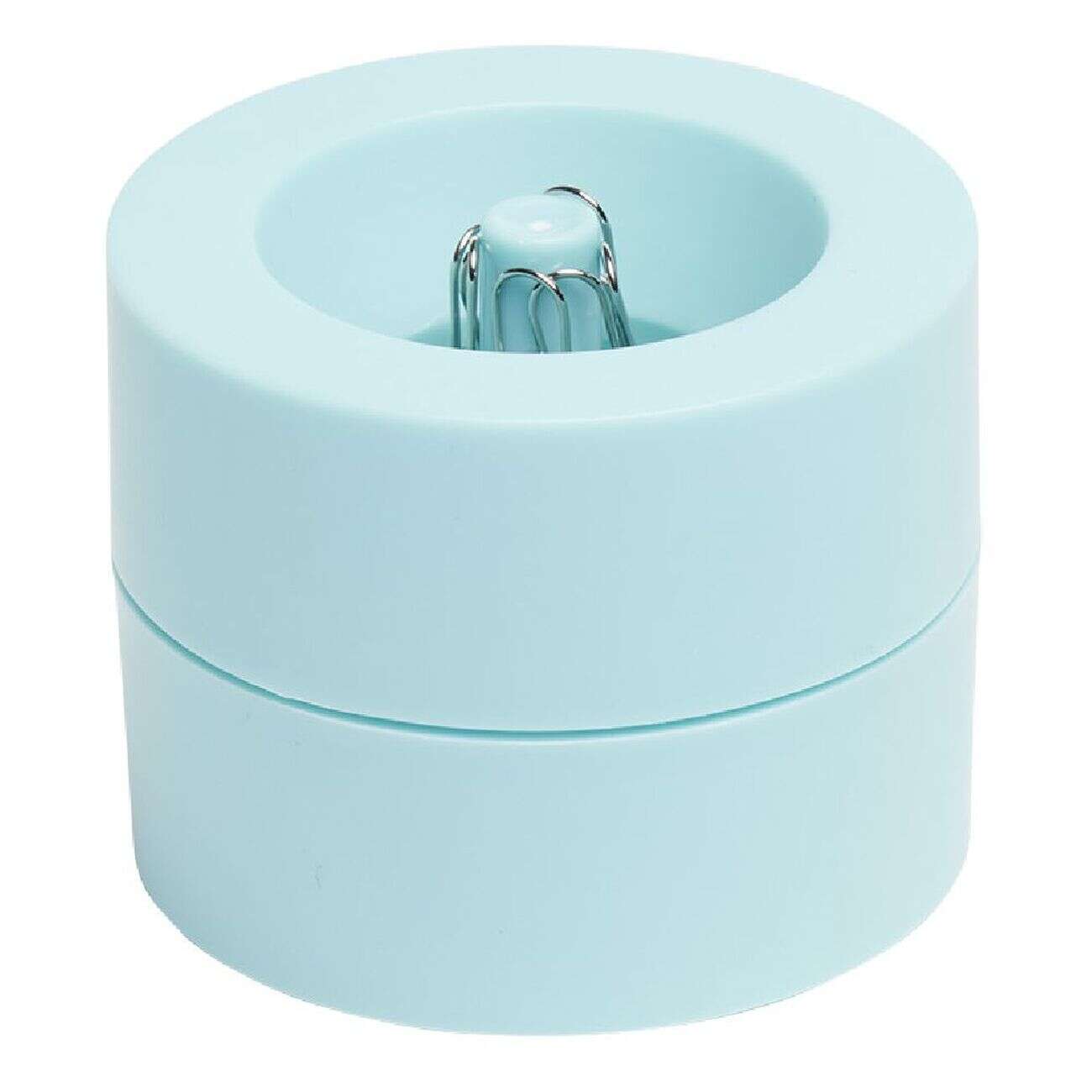 Distributeur de trombones de couleur bleue