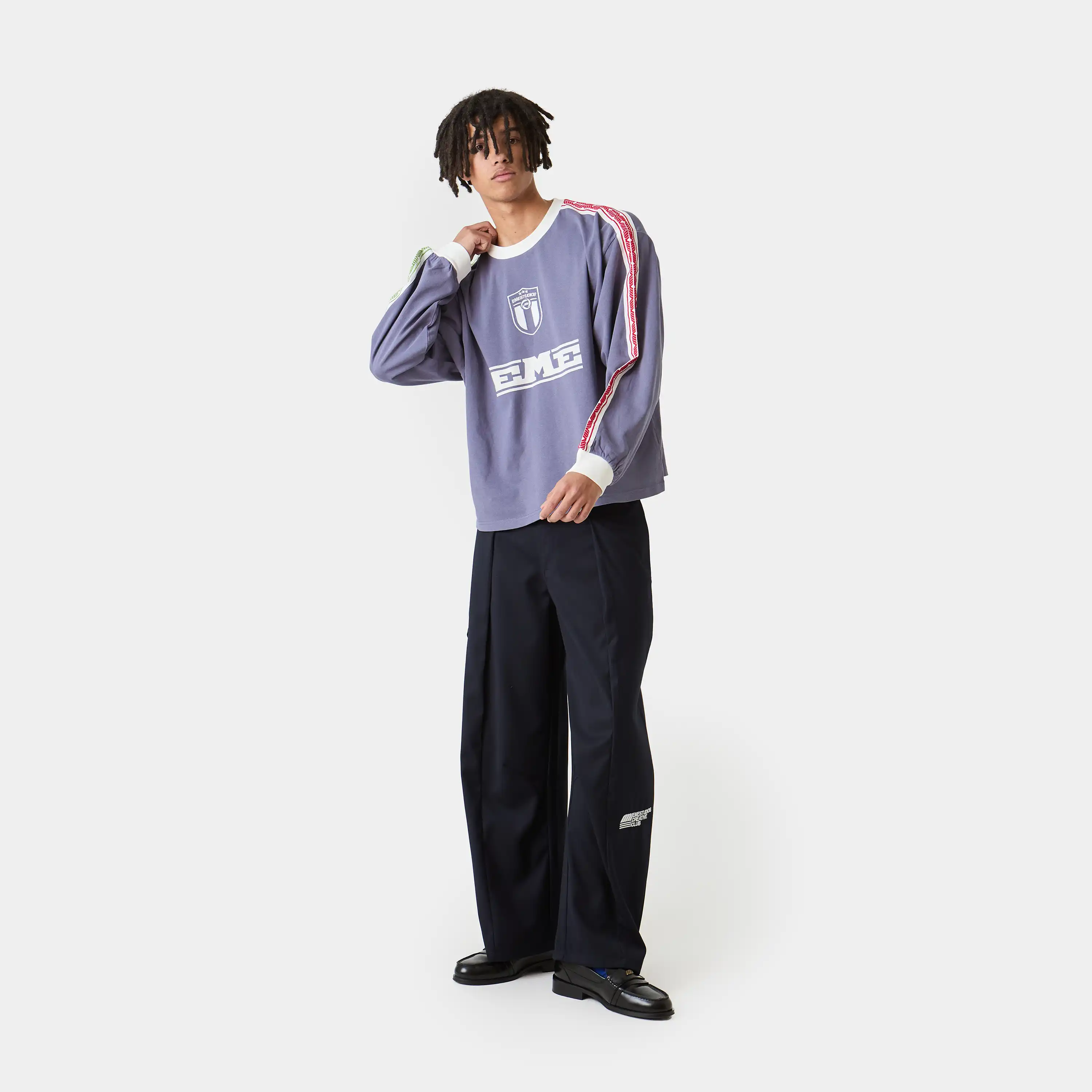 Team Navy Oversized Long Sleeve