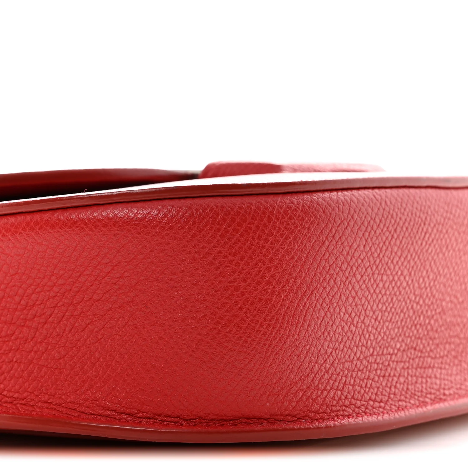 Grained Calfskin Small Trotteur Coquelicot