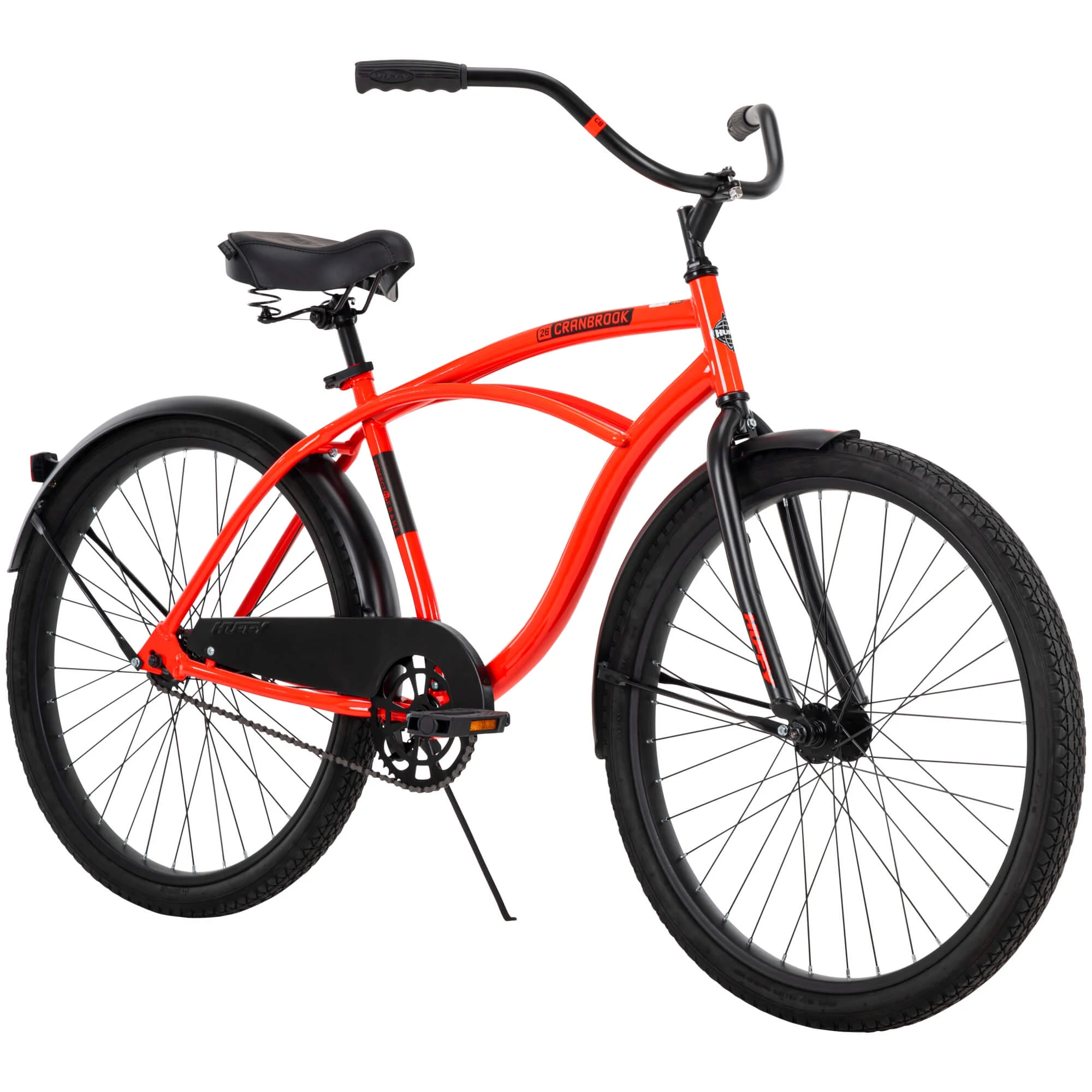 26 In  Cranbrook Men's Classic Beach Cruiser Comfort Bike, Red